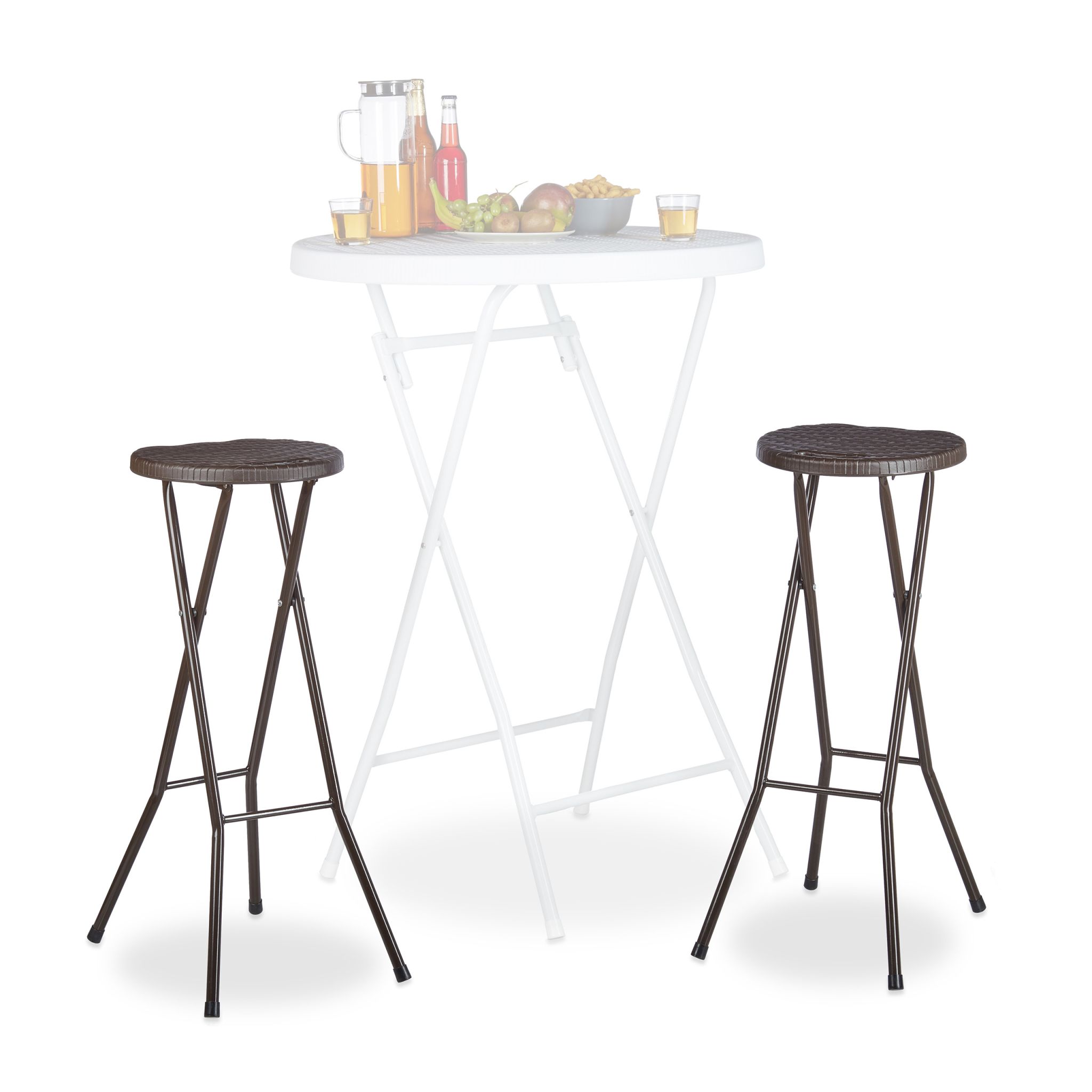 Barhocker klappbar BASTIAN Dunkelbraun