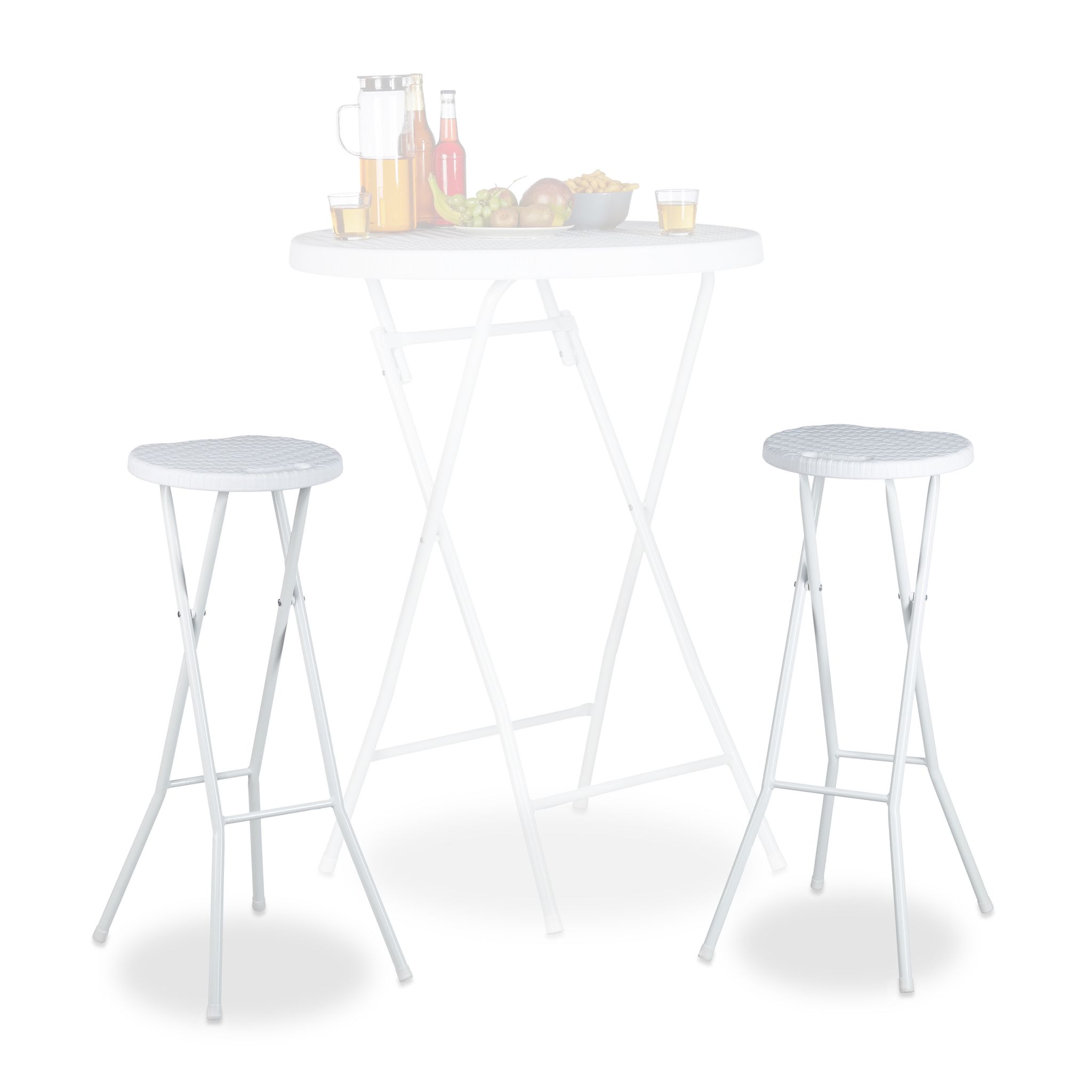 Barhocker klappbar BASTIAN Weiss