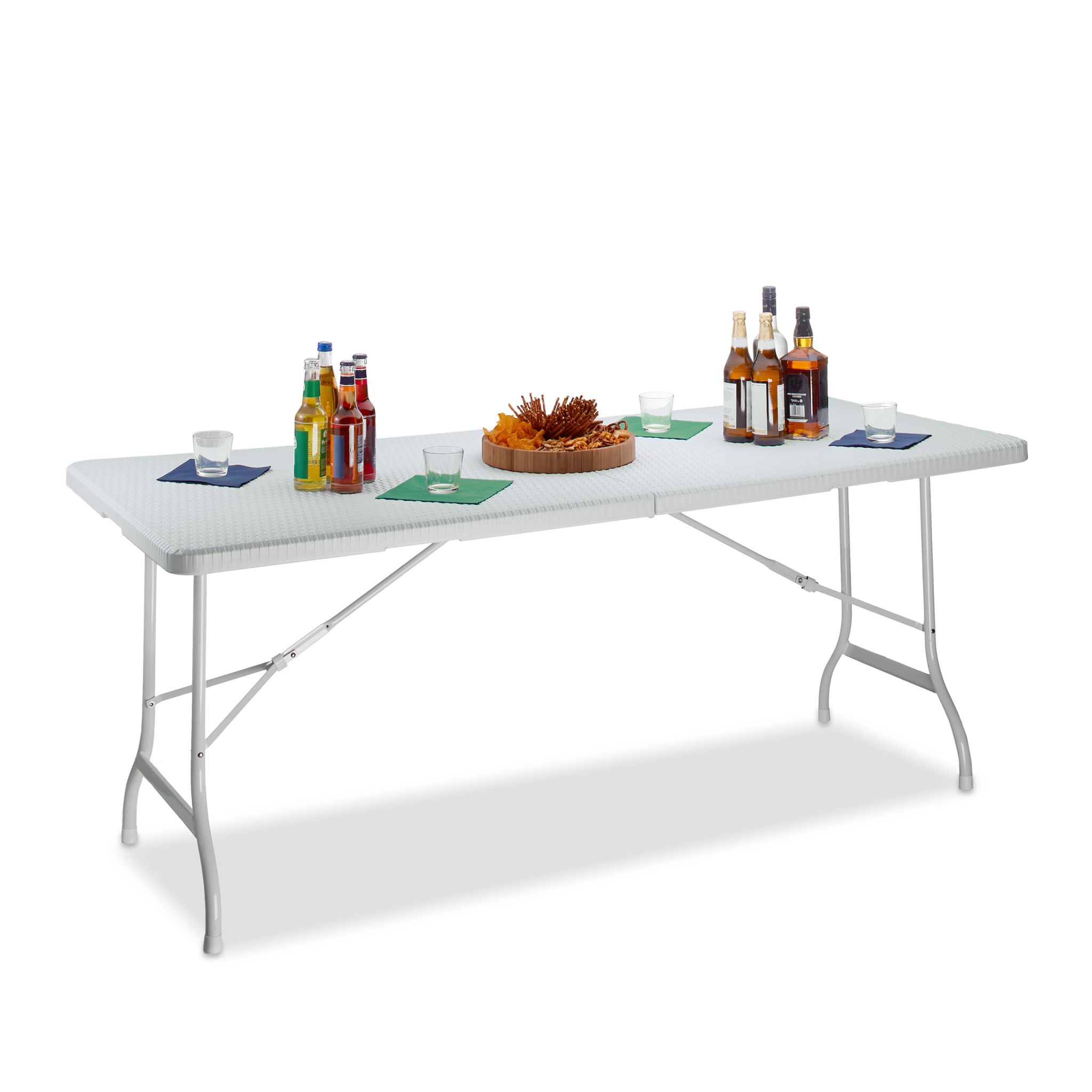 Gartentisch klappbar BASTIAN gross Weiss
