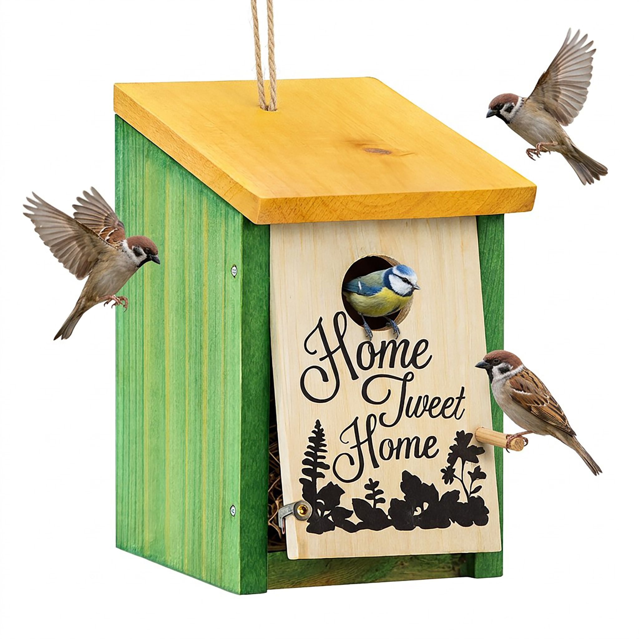 Nistkasten Home Tweet Home Gelb-Grün-Hellbraun