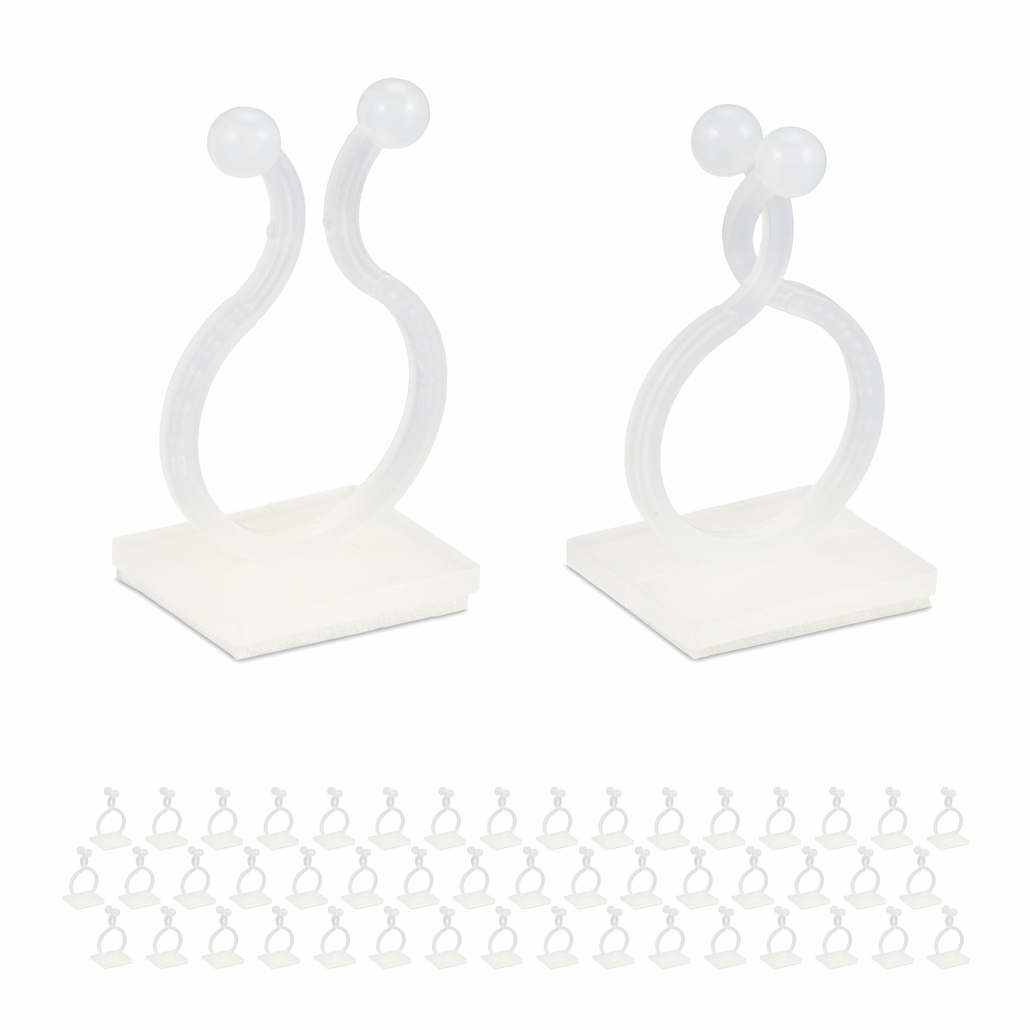 Pflanzenclips selbstklebend 240er-Set Weiss
