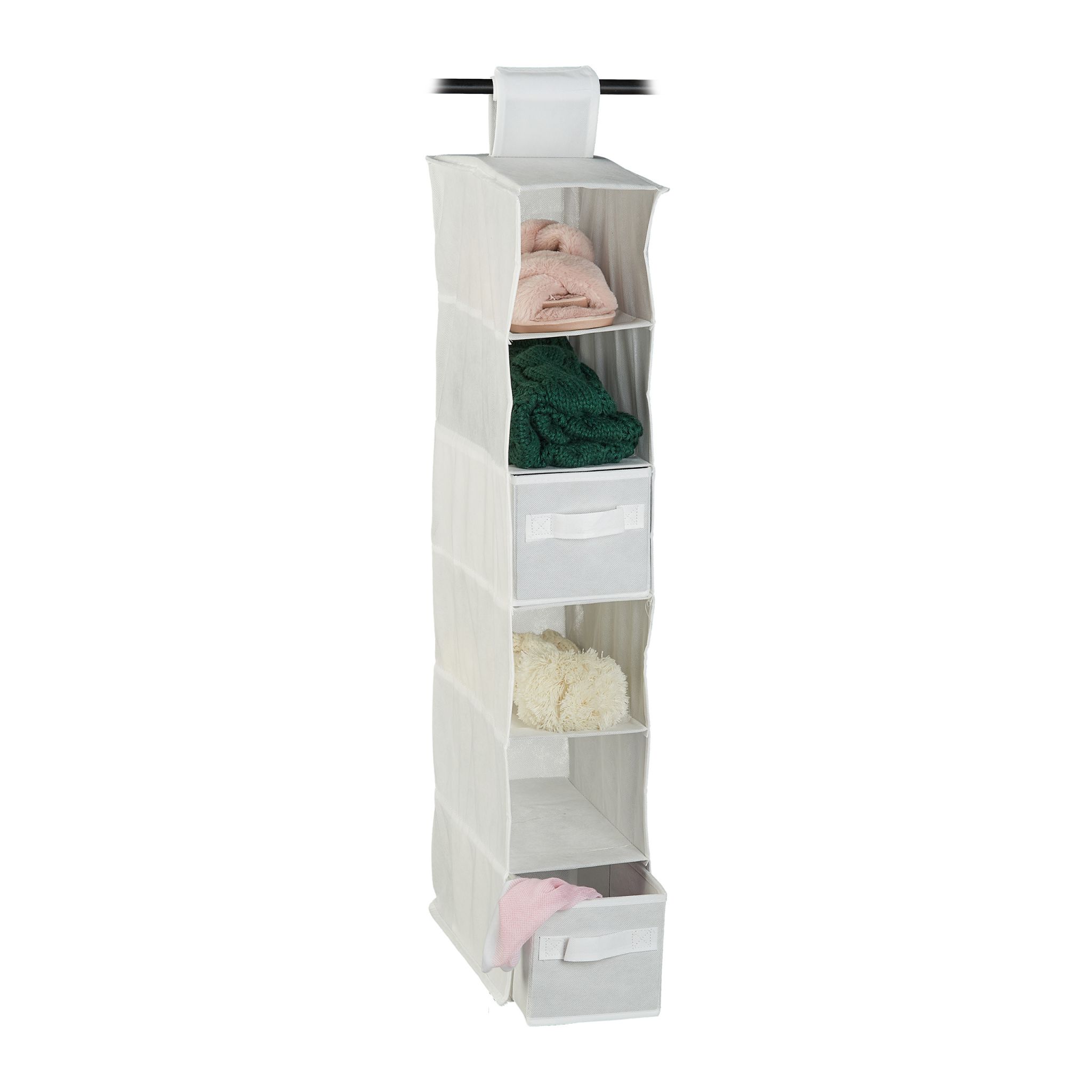Hängeregal für Kleiderschrank Weiss