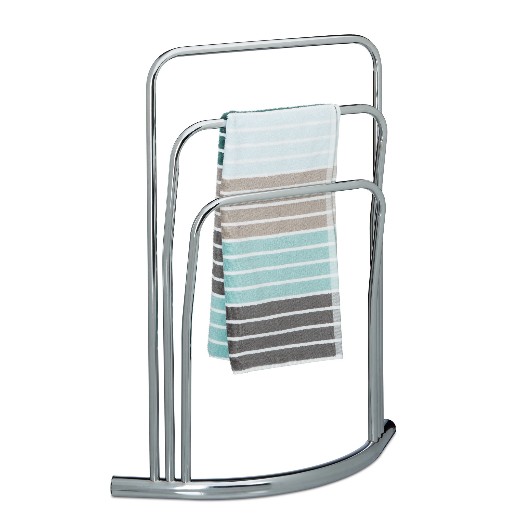 Handtuchständer CURVY Silber