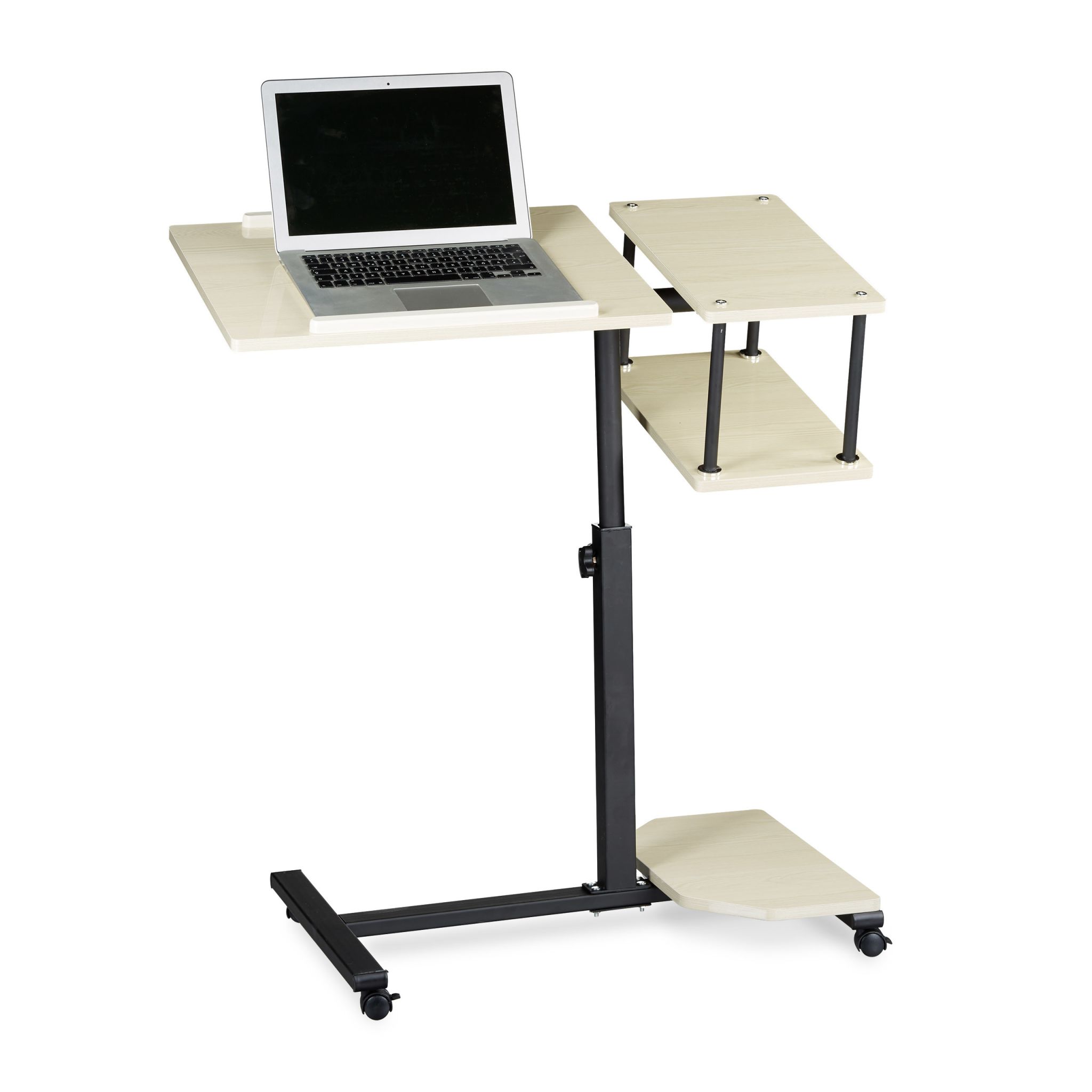 Laptoptisch höhenverstellbar XL Creme-Schwarz