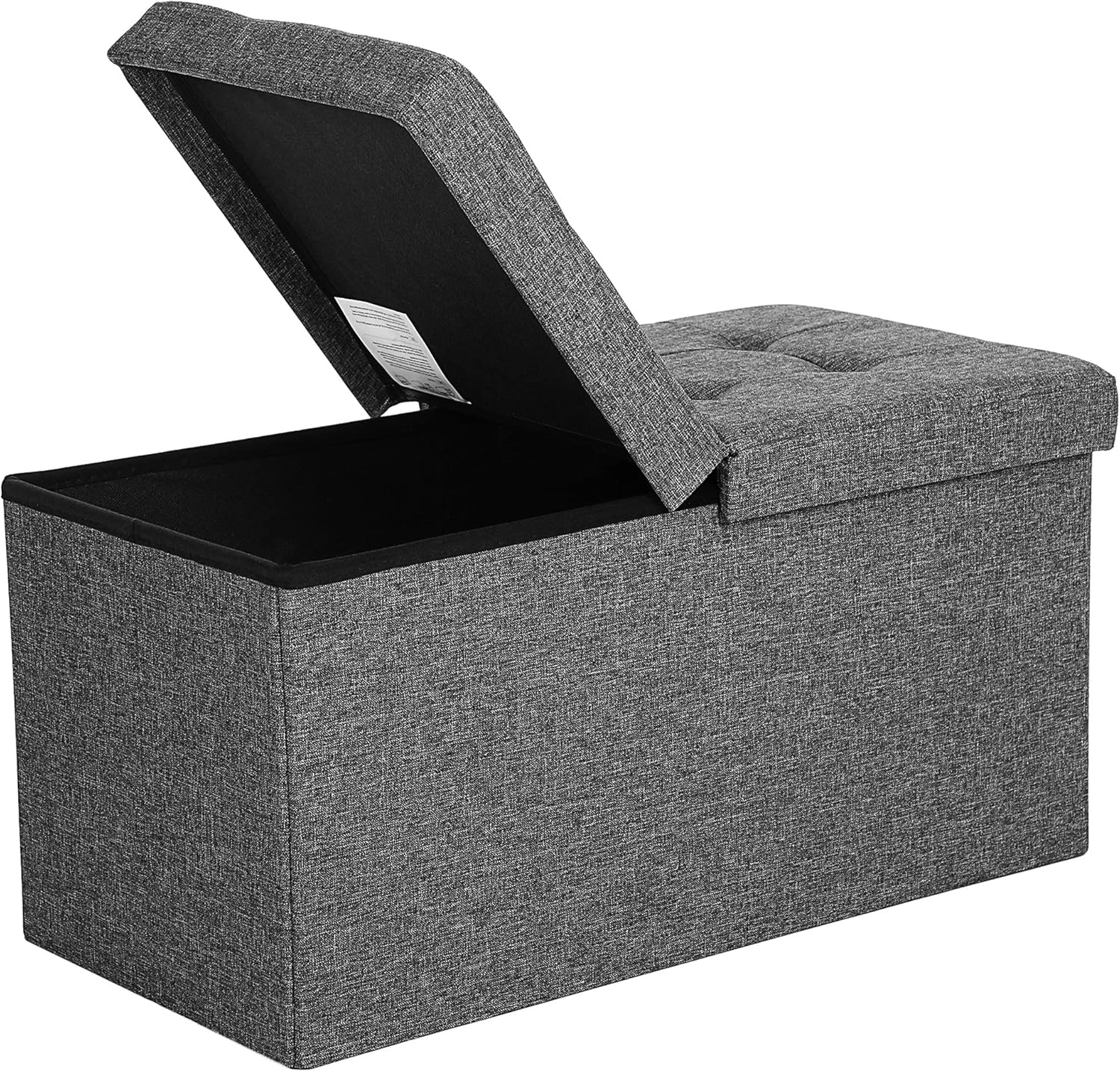 Sitzbank Aufbewahrungsbox klappbar 300kg Schiefergrau