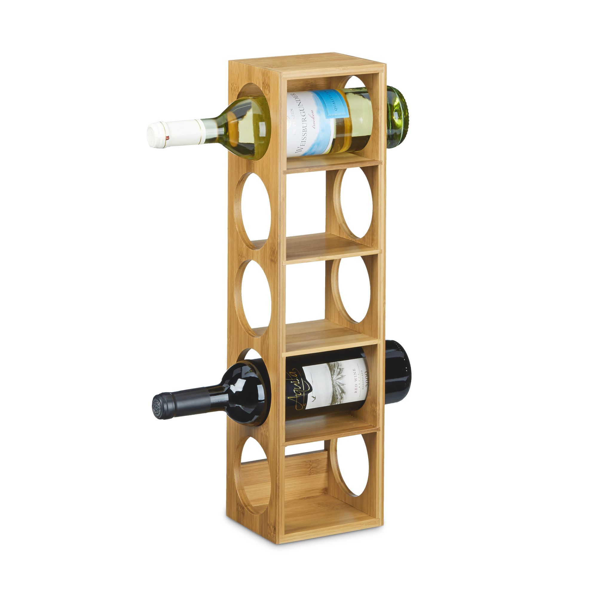 Weinregal Bambus Hellbraun