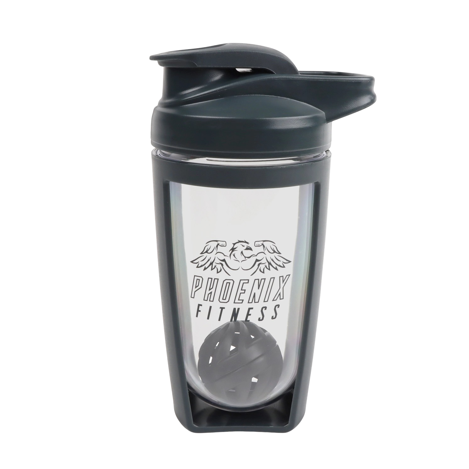 Proteinshaker 600 ml Schiefergrau