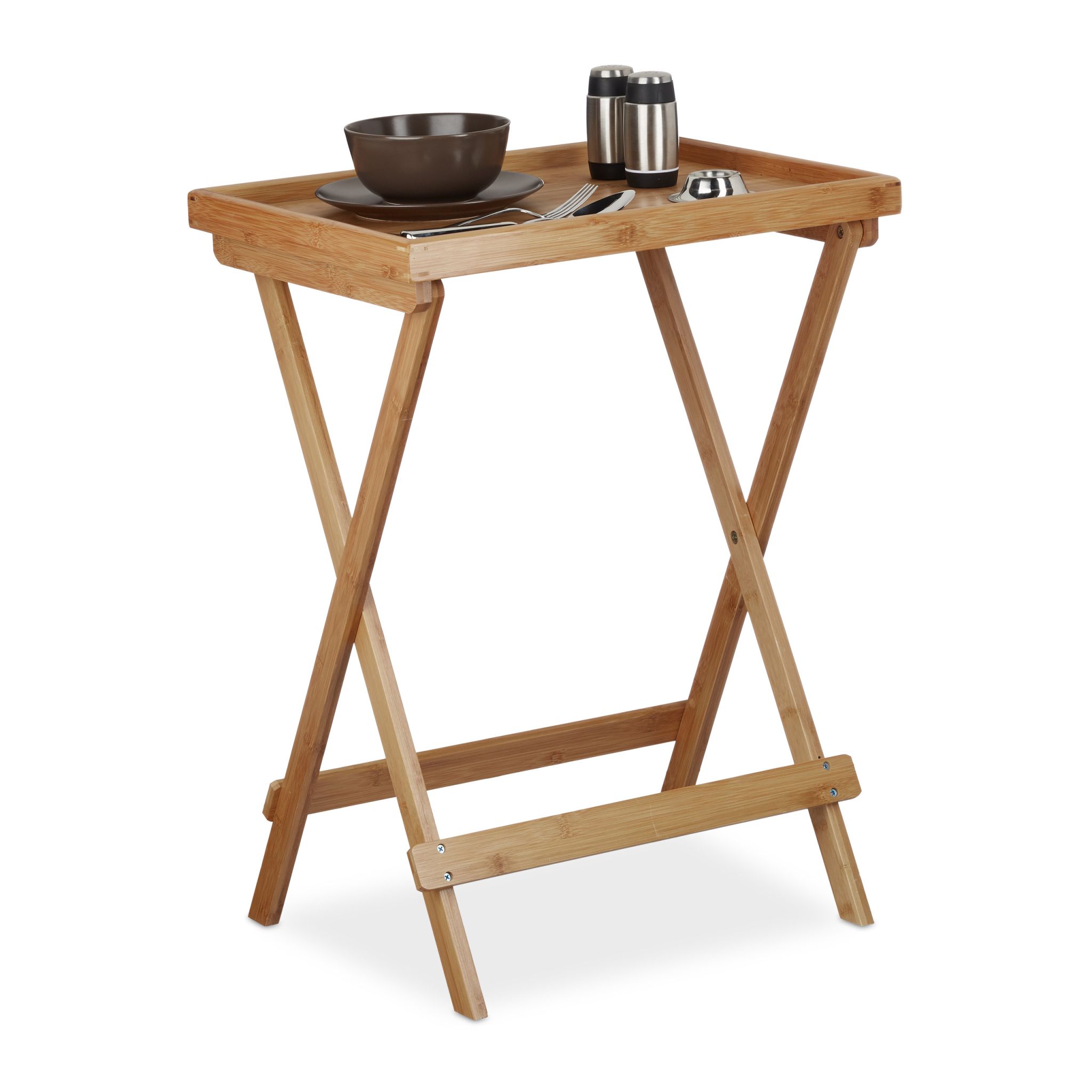 Tabletttisch Bambus Hellbraun