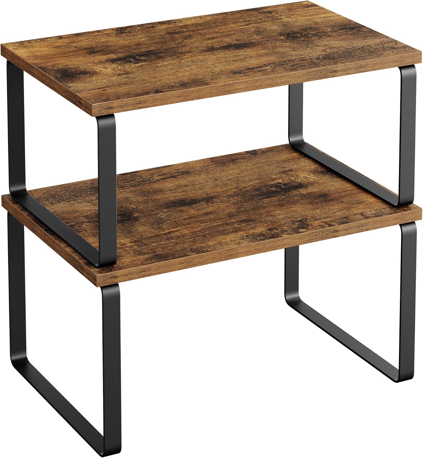 Gewürzregal 2er Set stapelbar erweiterbar Metall Holz