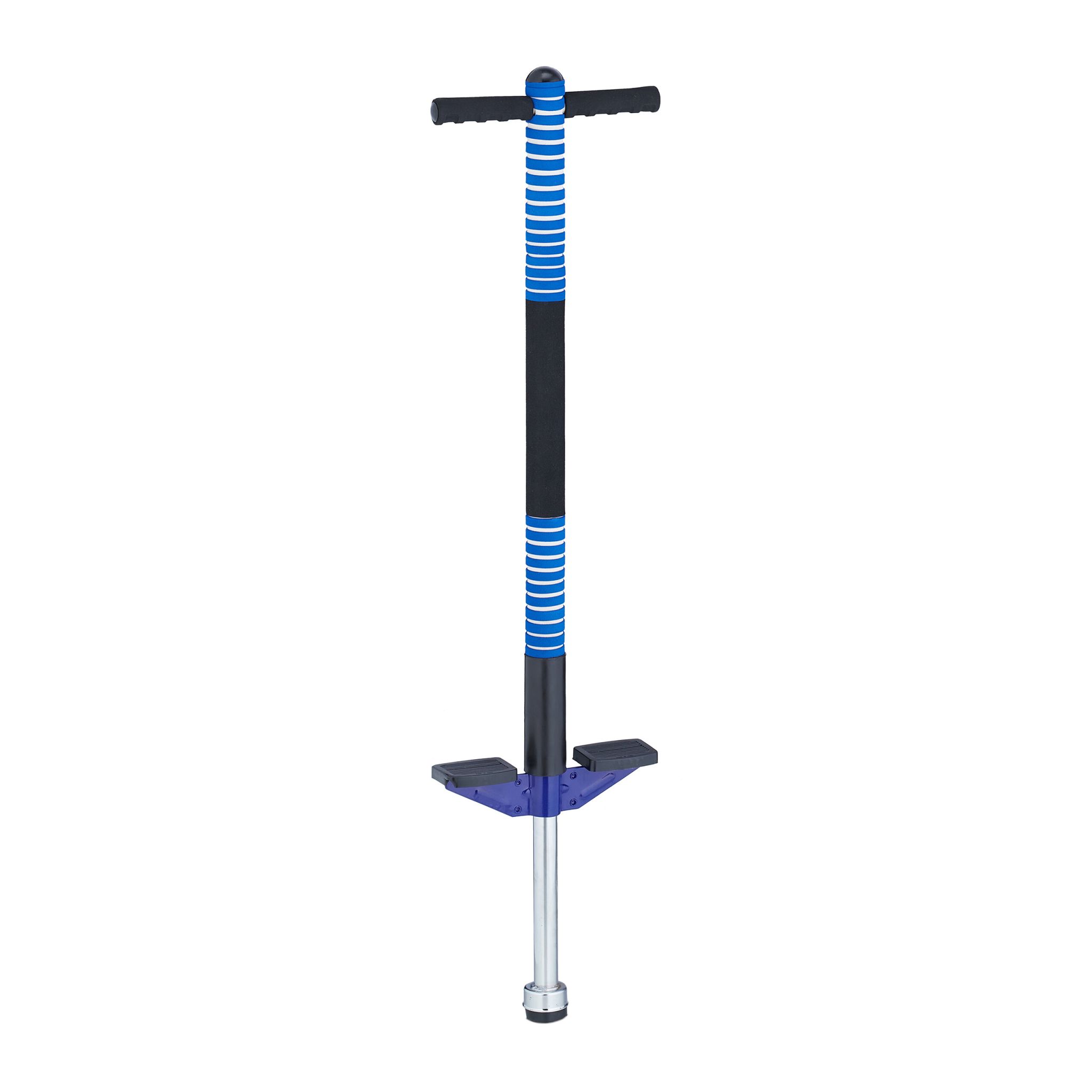 Pogo Stick für Kinder 35 kg Blau-Schwarz-Silber