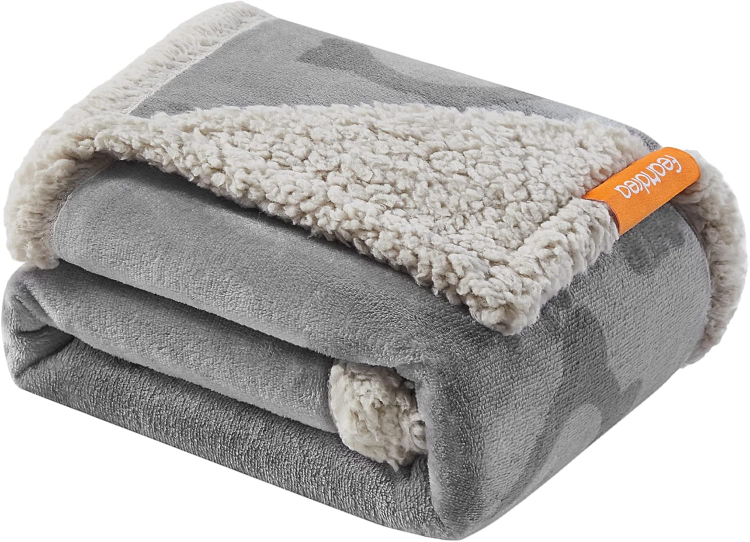Wasserdichte Hundedecke Fleece klein 101x73cm grau waschbar