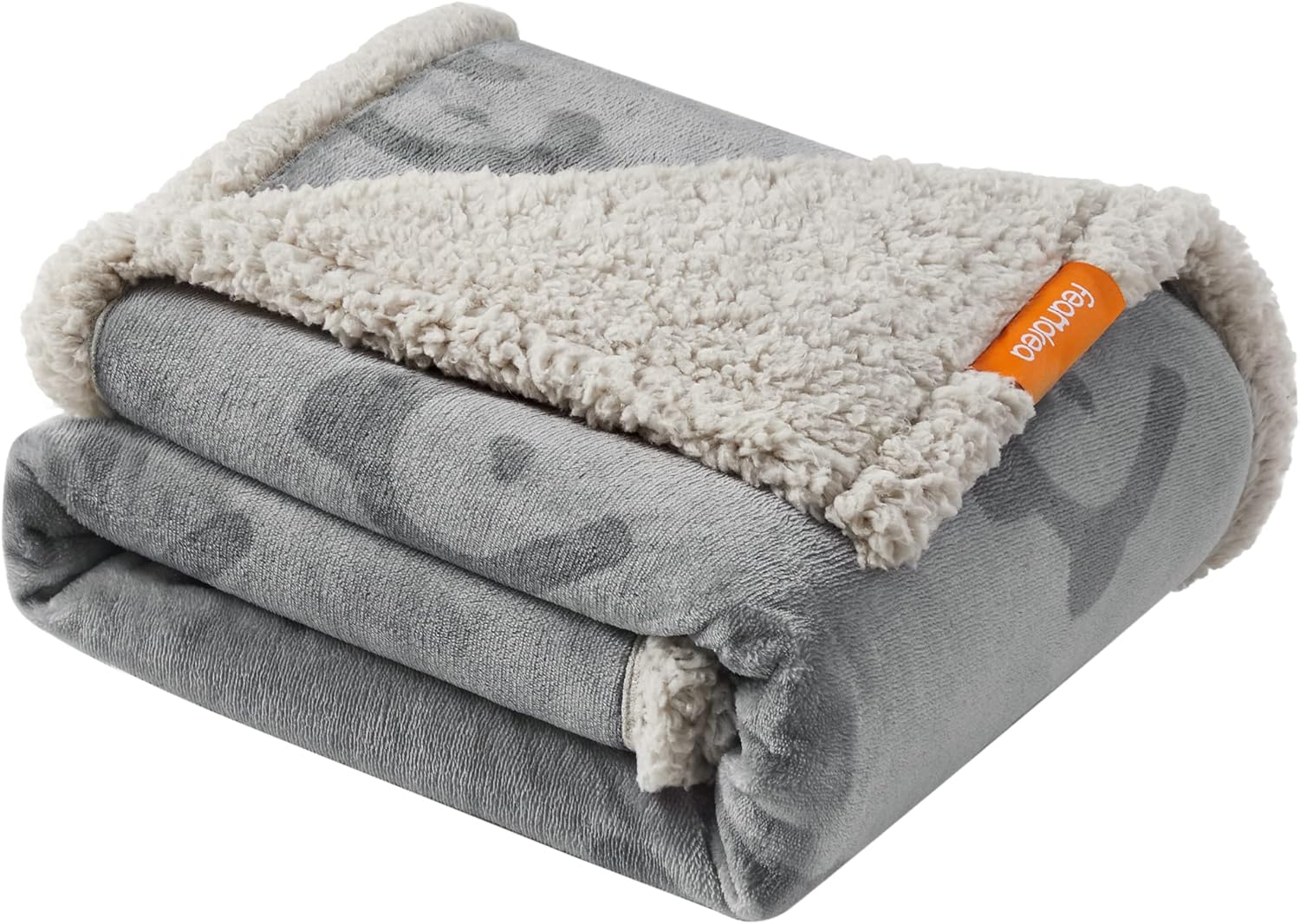 Wasserdichte Hundedecke Sherpa Fleece 127x101cm grau L