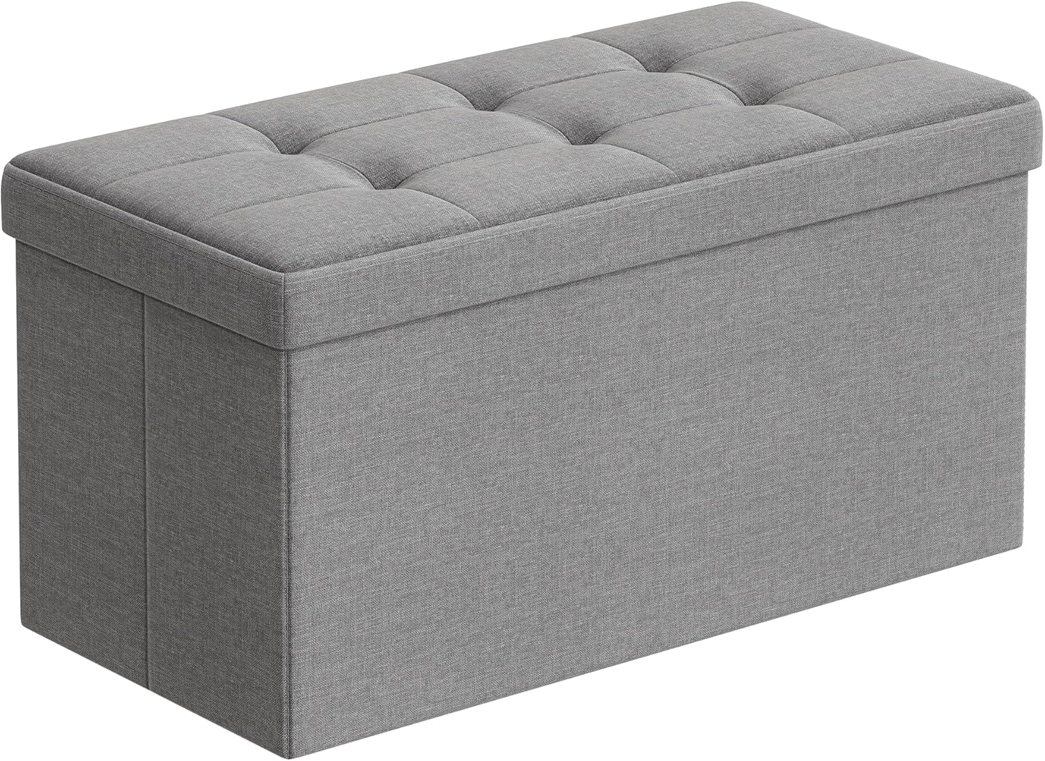 Sitzhocker mit Stauraum Aschgrau