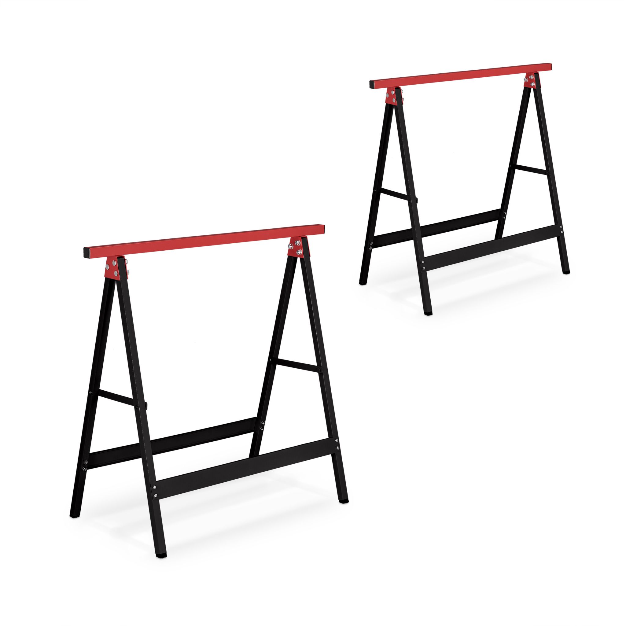 Arbeitsbock 2er-Set schwarz/rot Rot-Schwarz