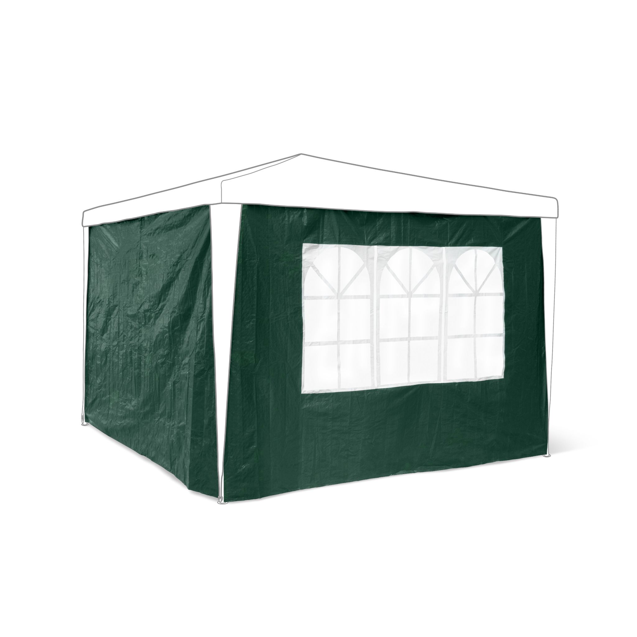 Pavillon-Seitenteile 2er-Set Grün