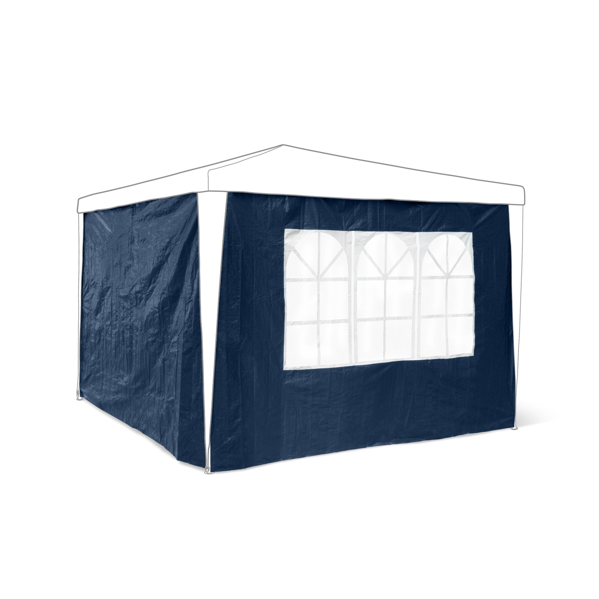 Pavillon-Seitenteile 2er-Set Blau