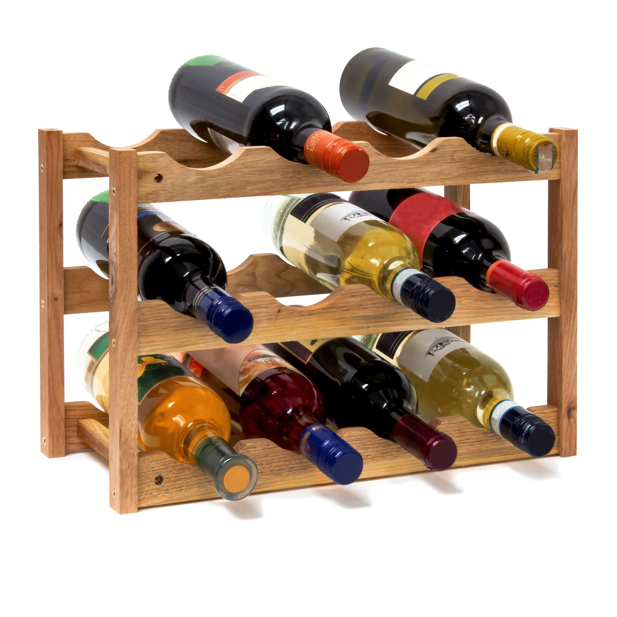 Weinregal klein Walnuss Braun