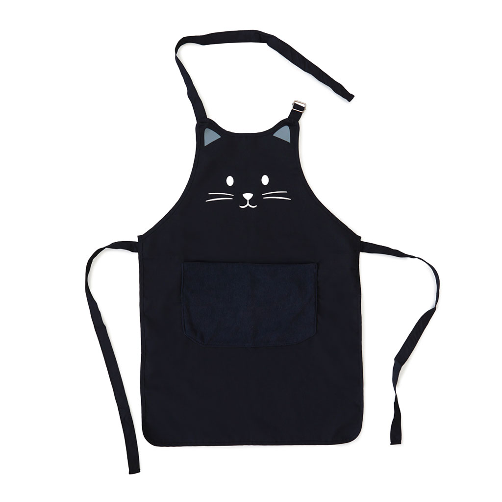 Schürze Schwarze Katze 80cm Polyester