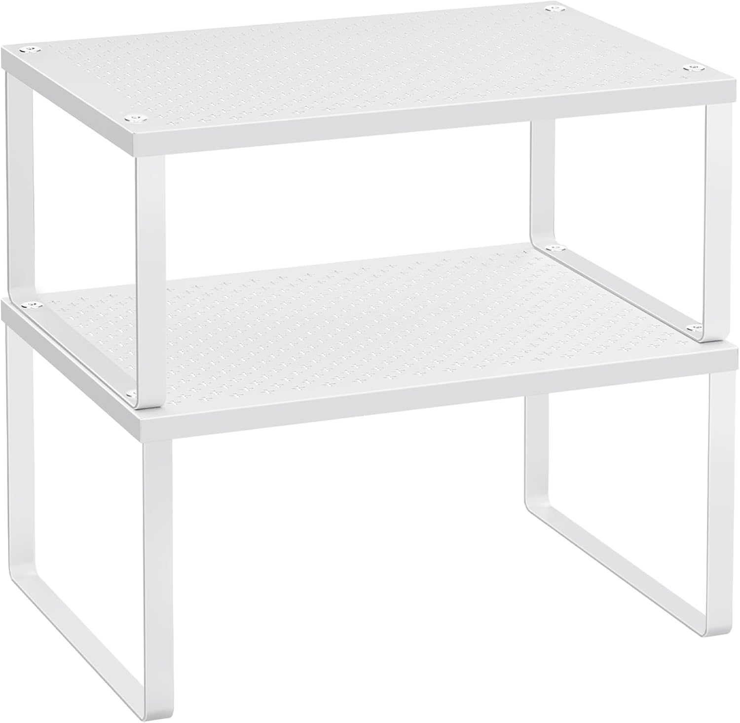 Gewürzregal Metall weiss stapelbar erweiterbar 2er Set