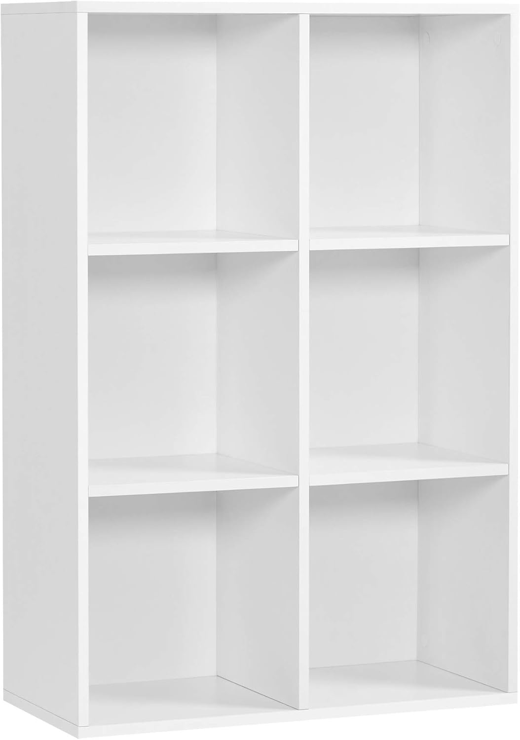 Bücherregal mit 6 Fächern Würfelregal Standregal weiß