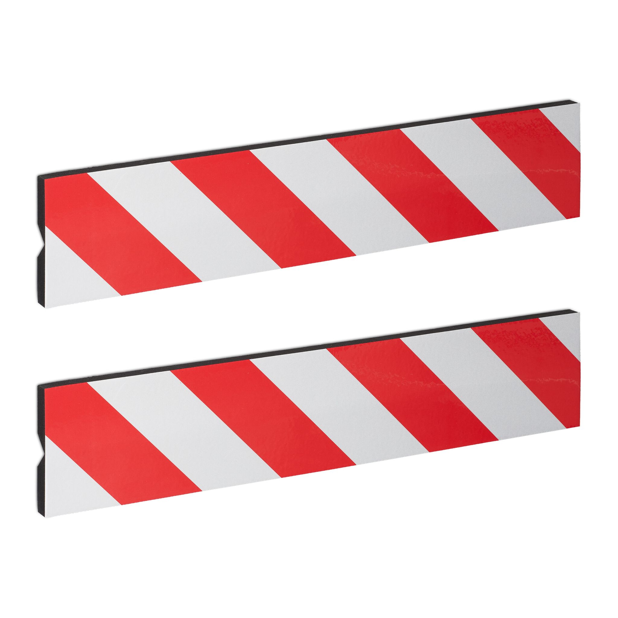 Garagen Wandschutz Ecke 2er-Set Weiss-Rot