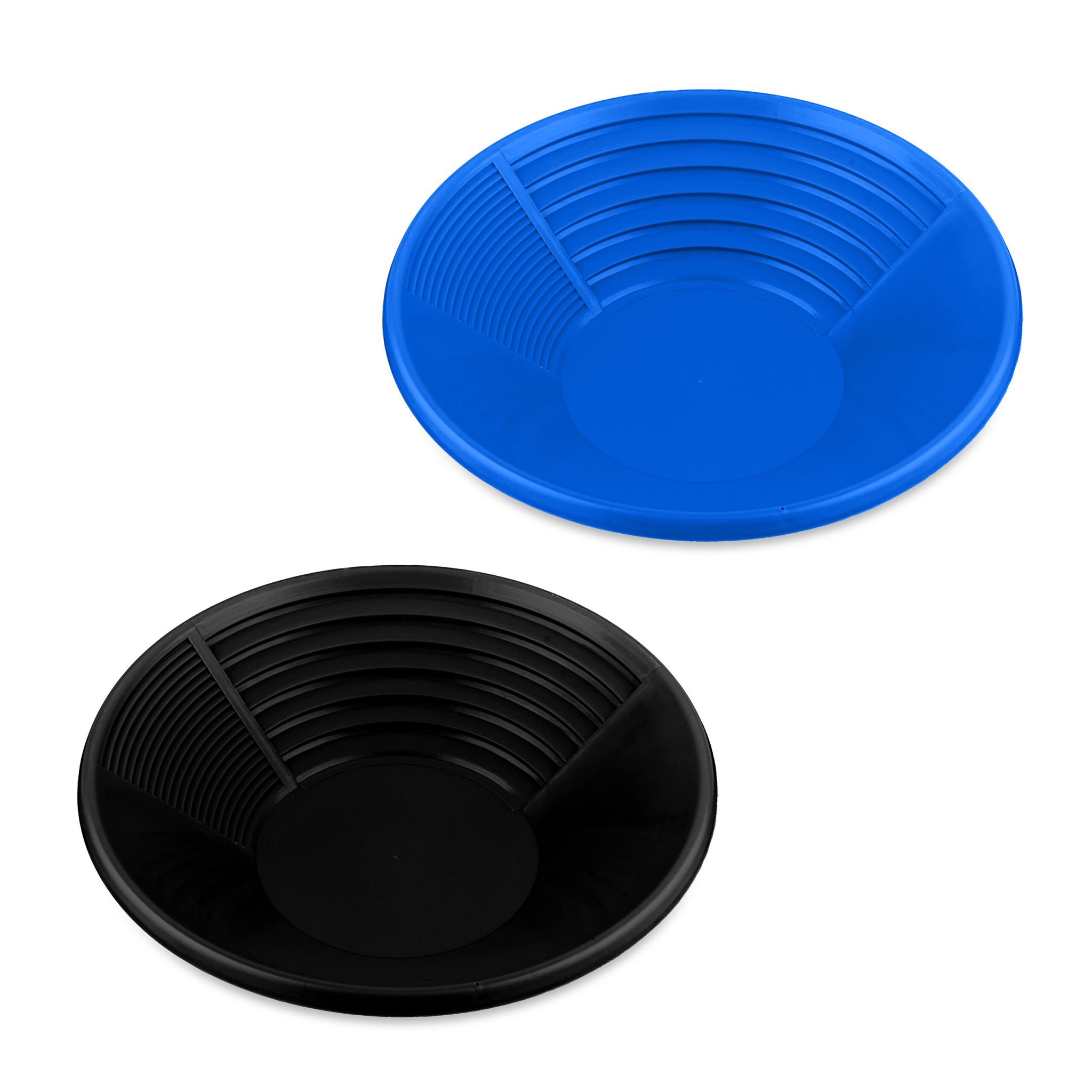 Goldwaschpfanne 2er-Set Blau-Schwarz