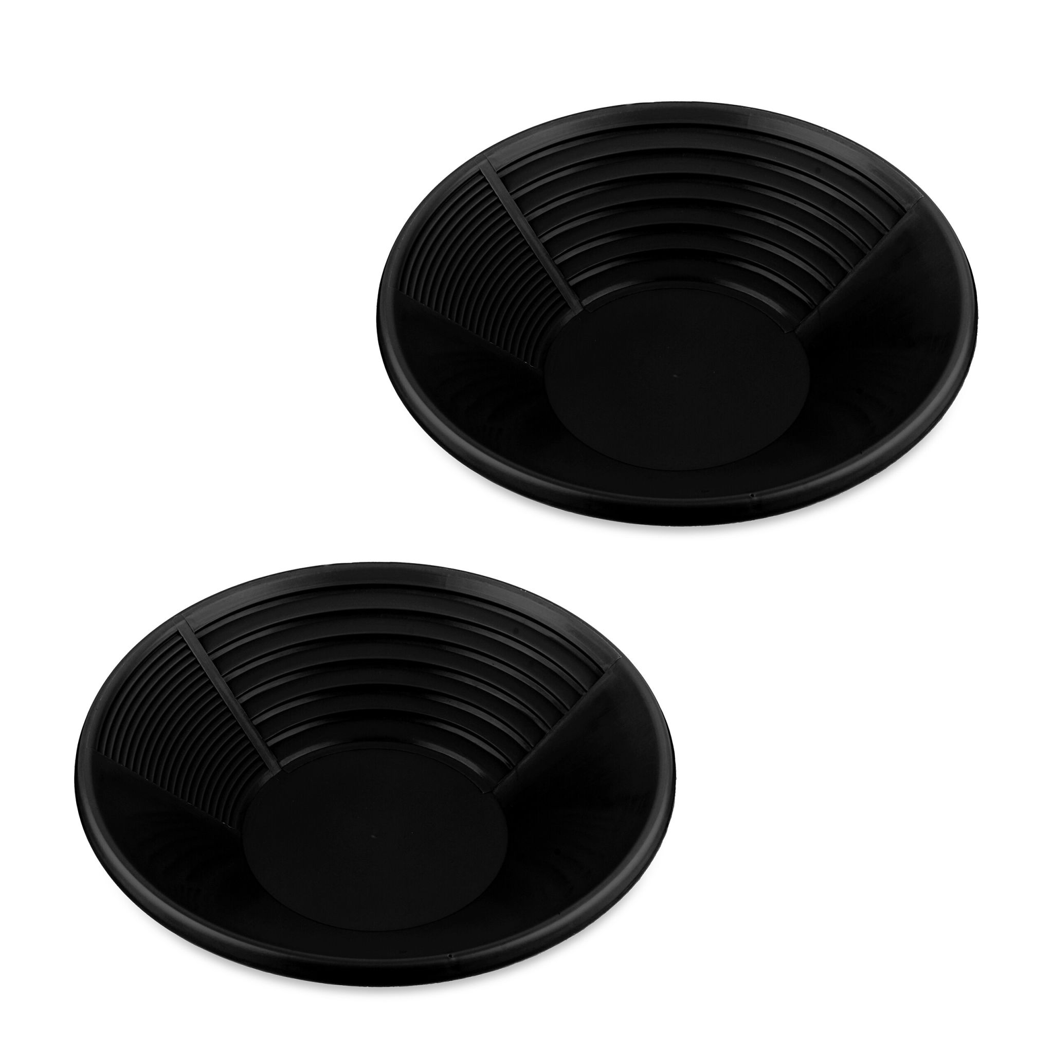 Goldwaschpfanne 2er-Set Schwarz