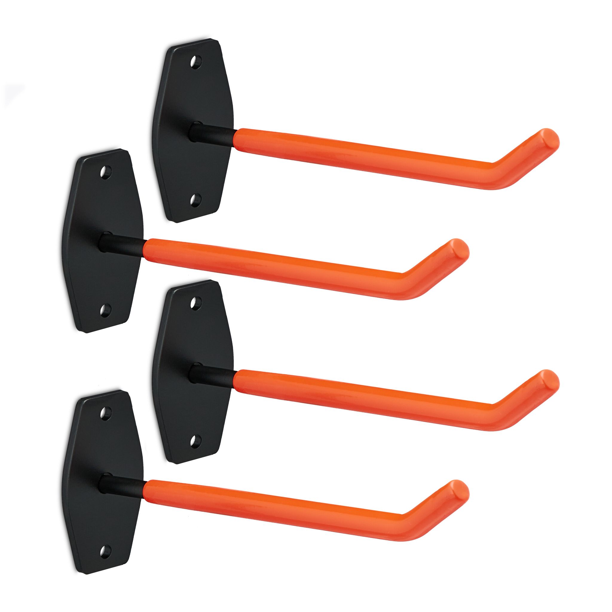 Reifenhalter für Wandmontage 4er-Set Orange-Schwarz