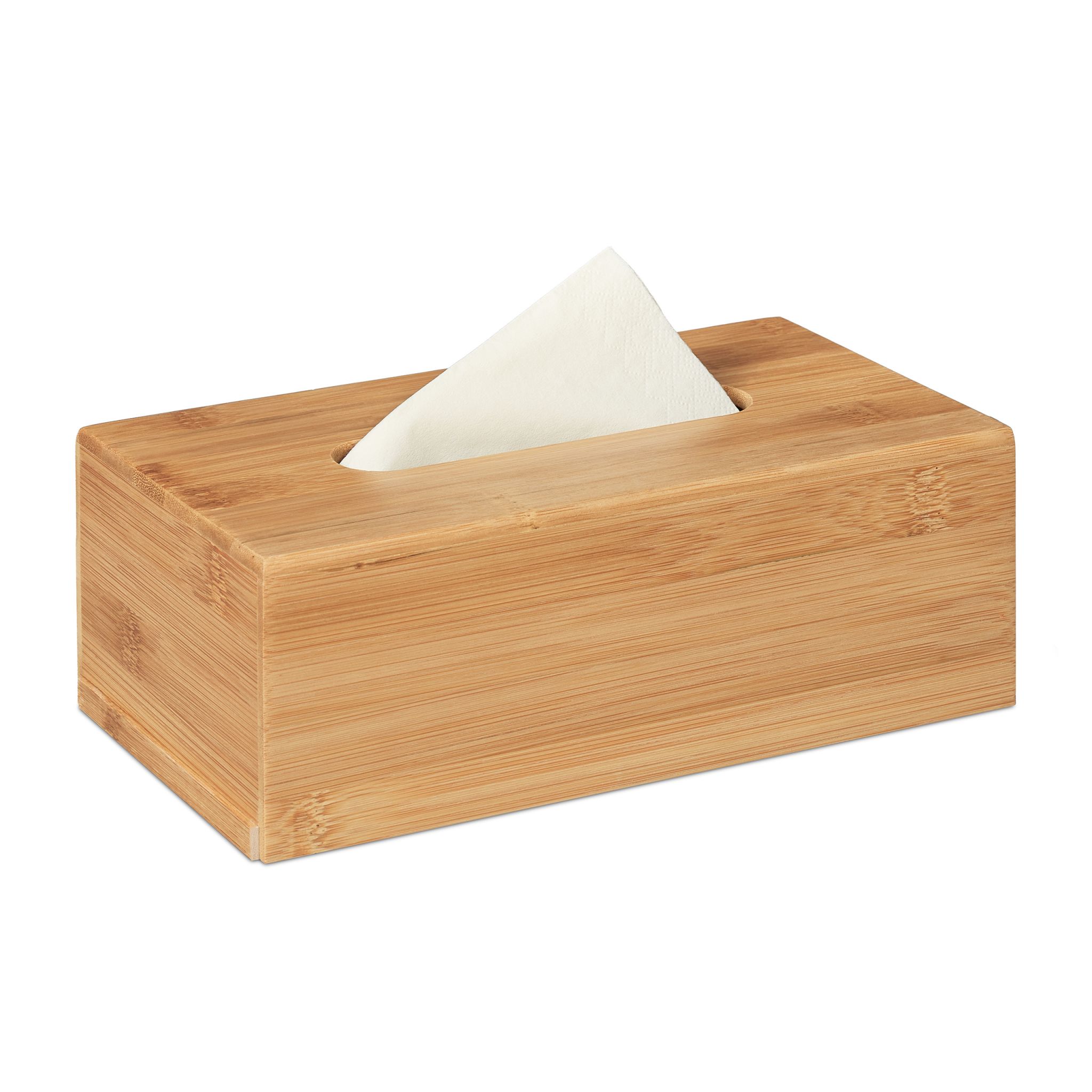 Kosmetiktücherbox Bambus Hellbraun