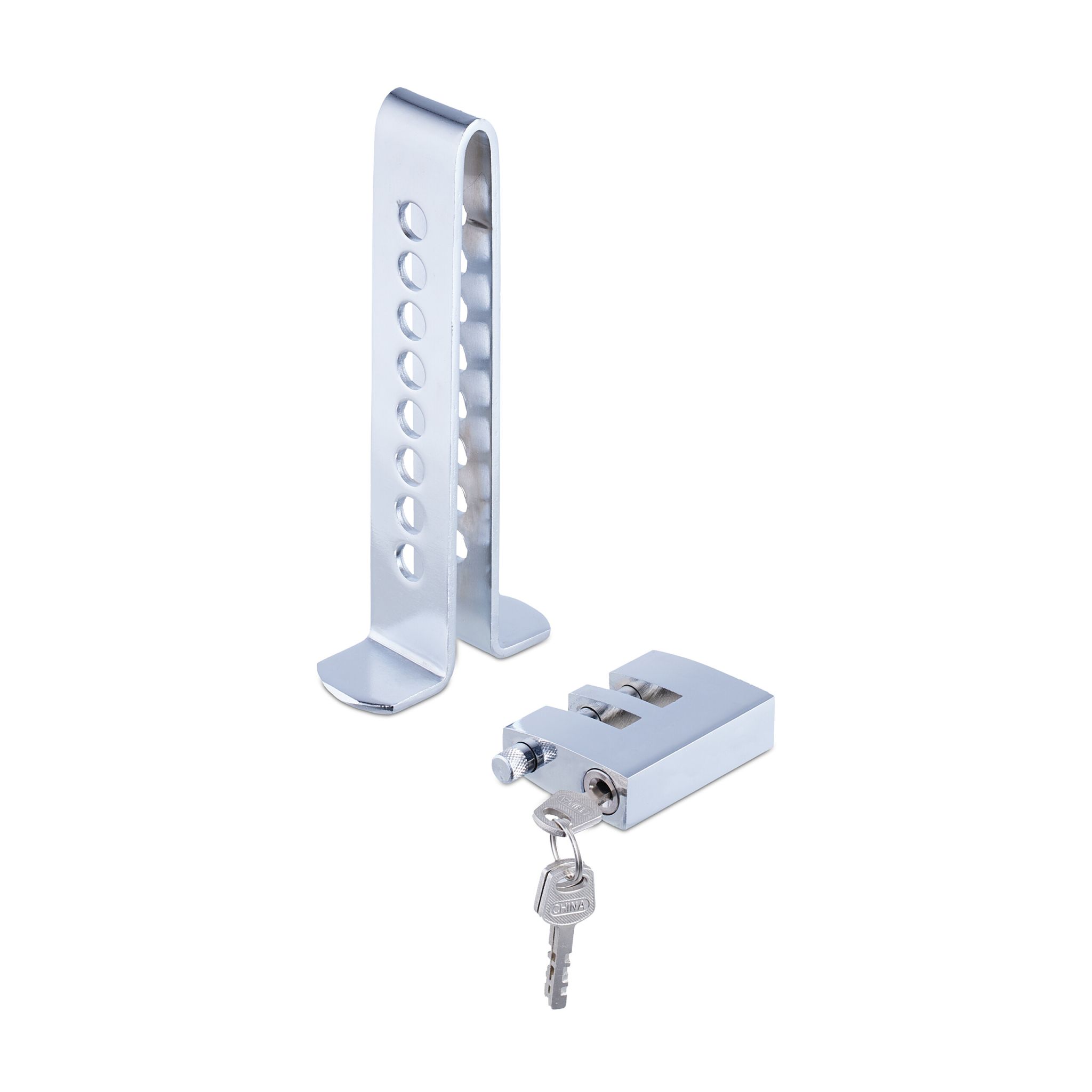 Pedalschloss Auto Silber