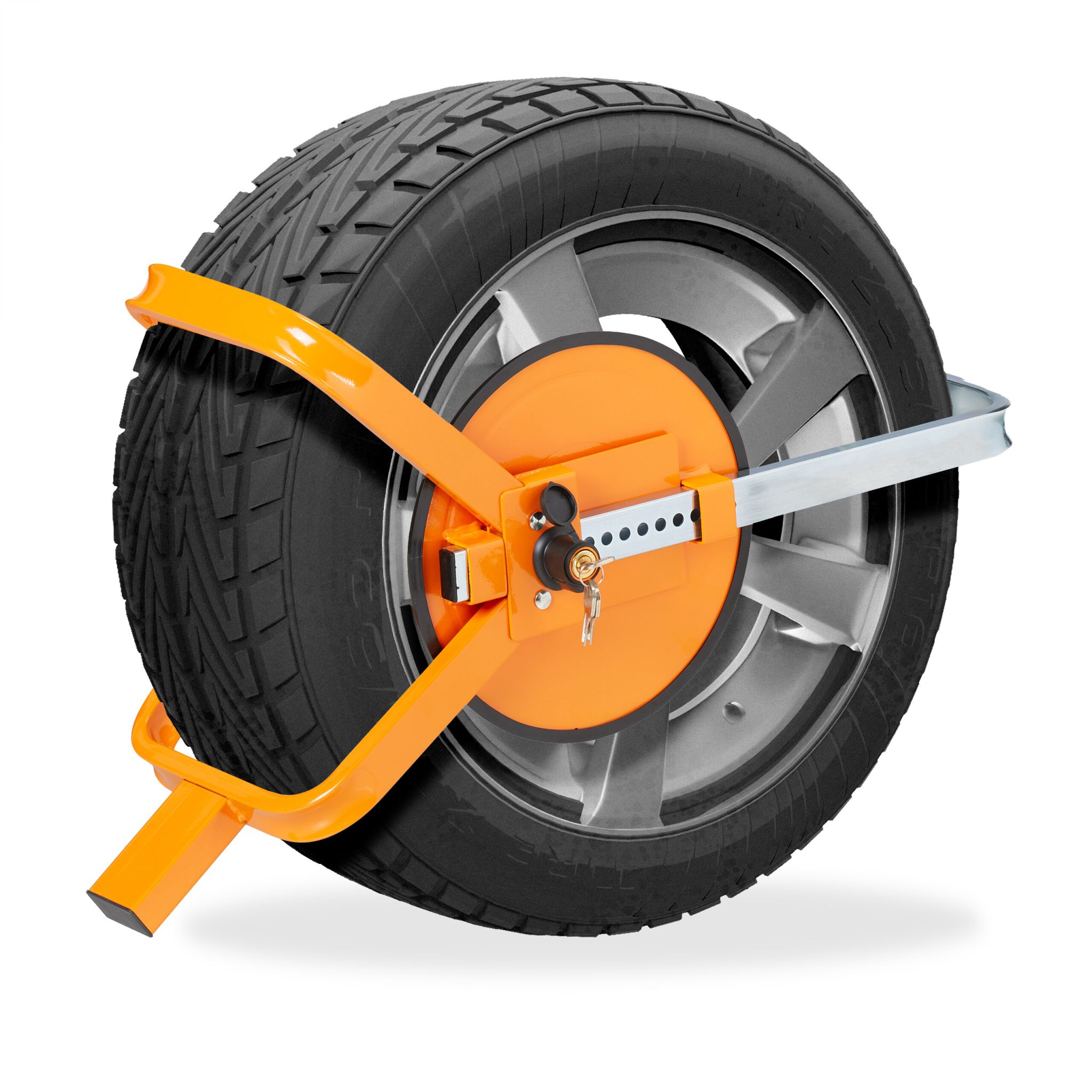 Radkralle 13–15 Zoll Orange-Schwarz-Silber