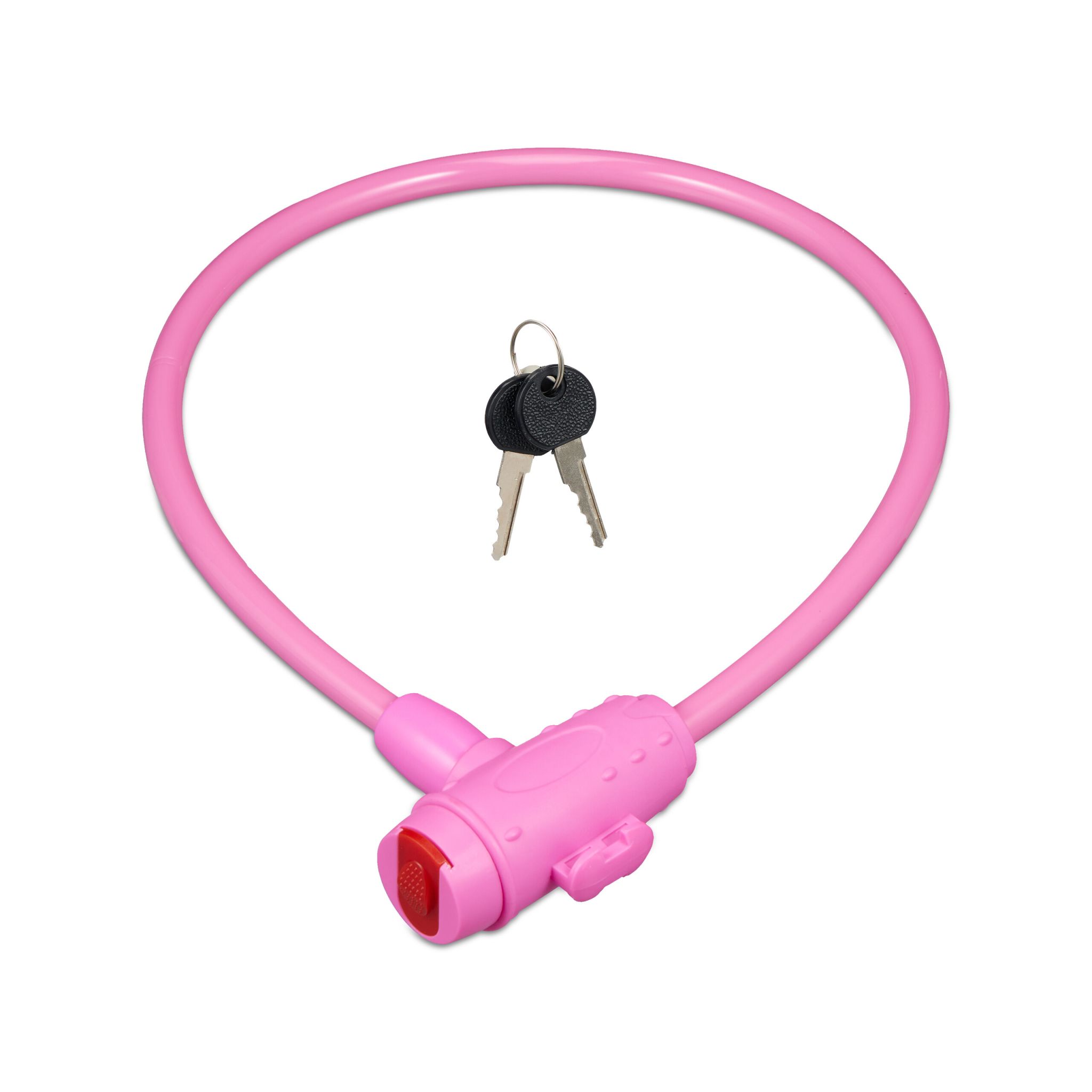Fahrradschloss für Kinder Pink-Rot