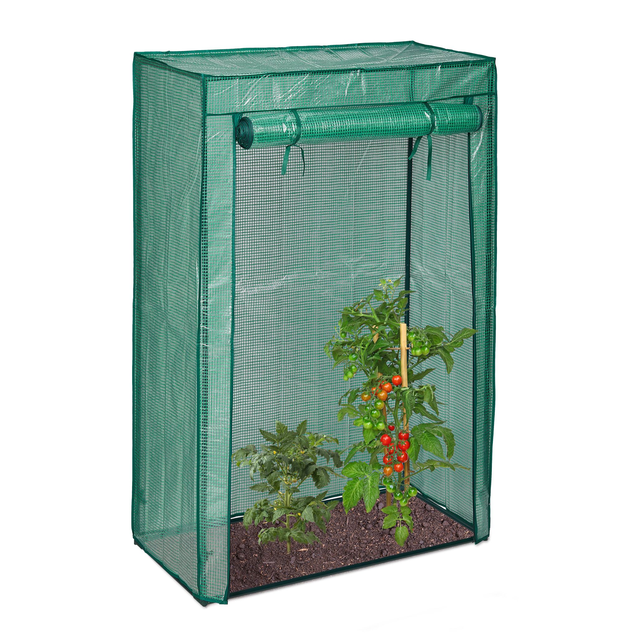 Tomatengewächshaus für Garten und Balkon Dunkelgrün-Grün