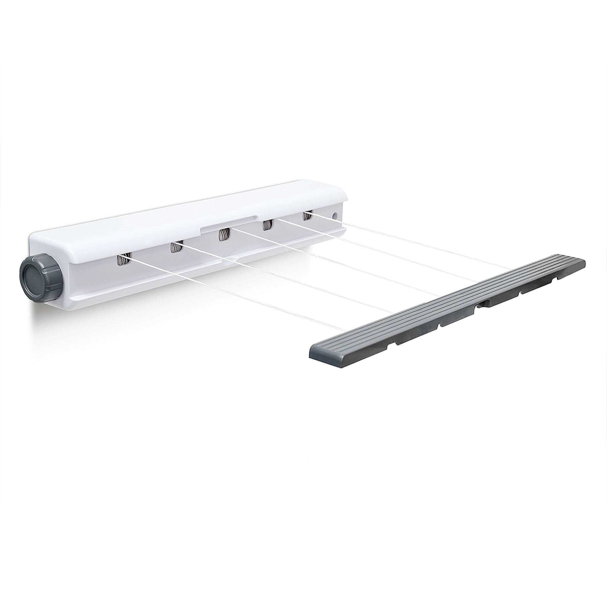 Wandtrockner Aufroll-Automatik weiss-grau Anthrazit-Weiss