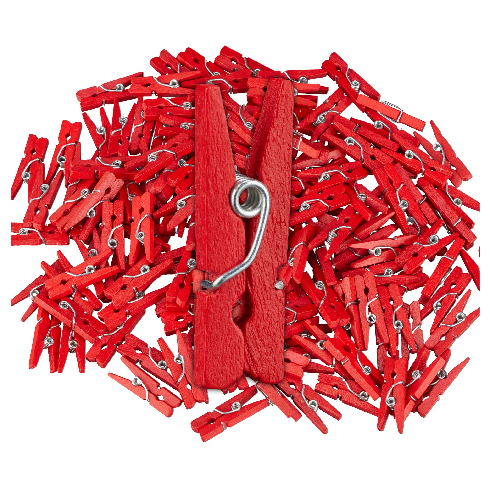 Mini Holzklammern 400er-Set Rot