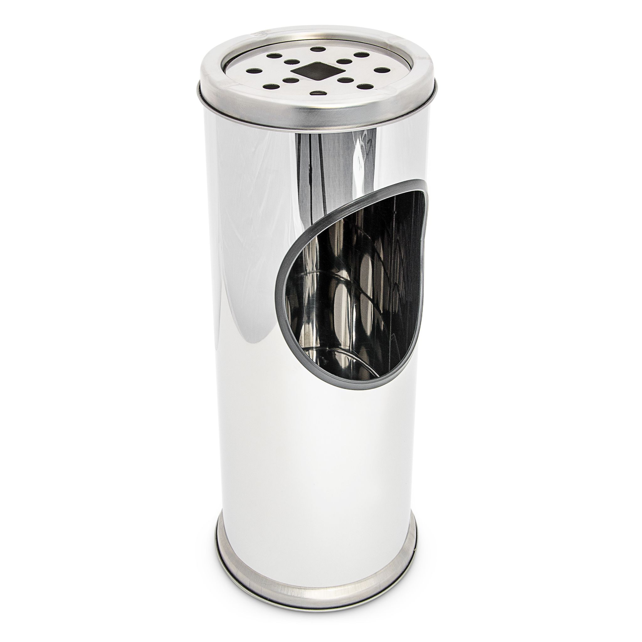 Standaschenbecher Edelstahl 37cm Silber