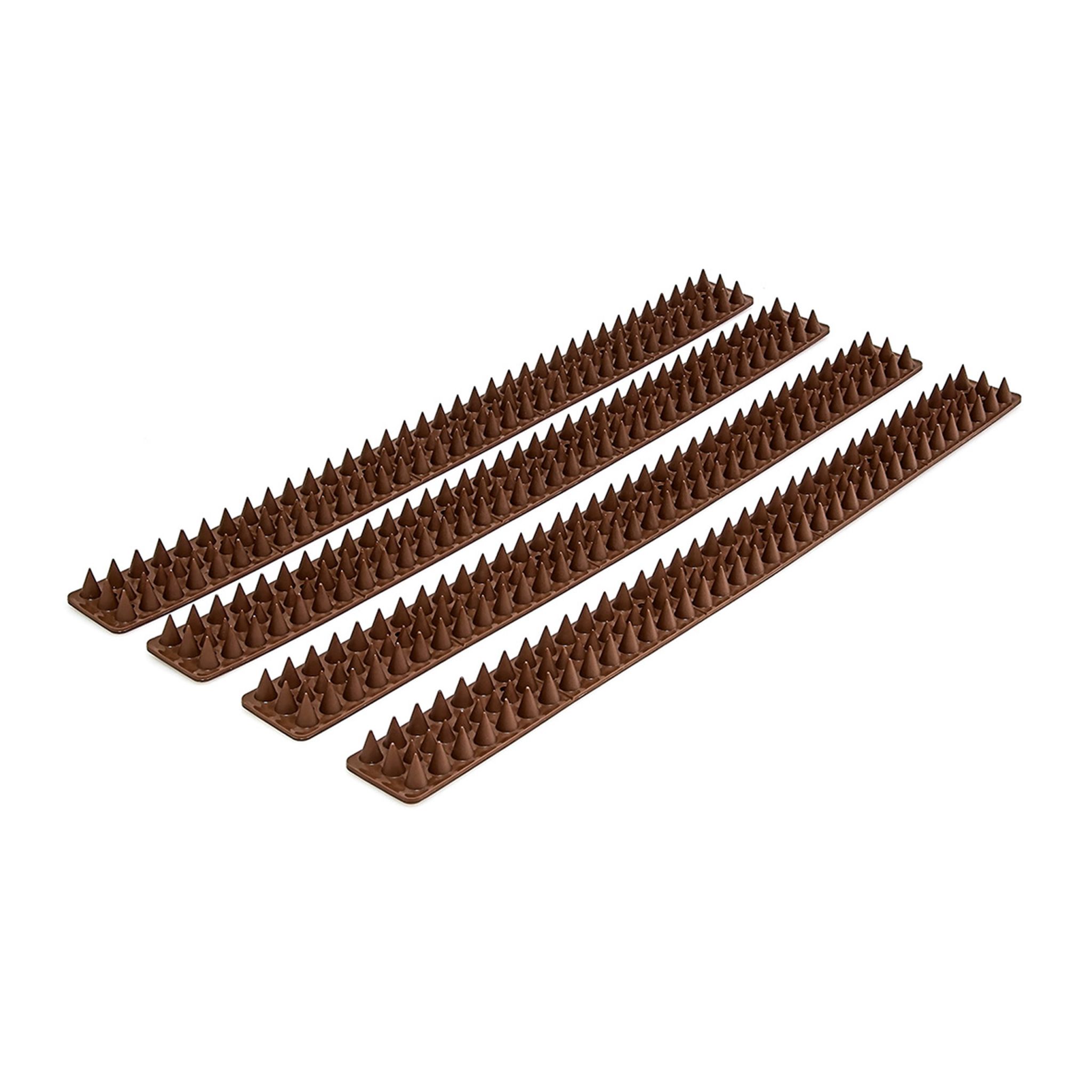Vogelabwehr Spikes für Zäune Dunkelbraun