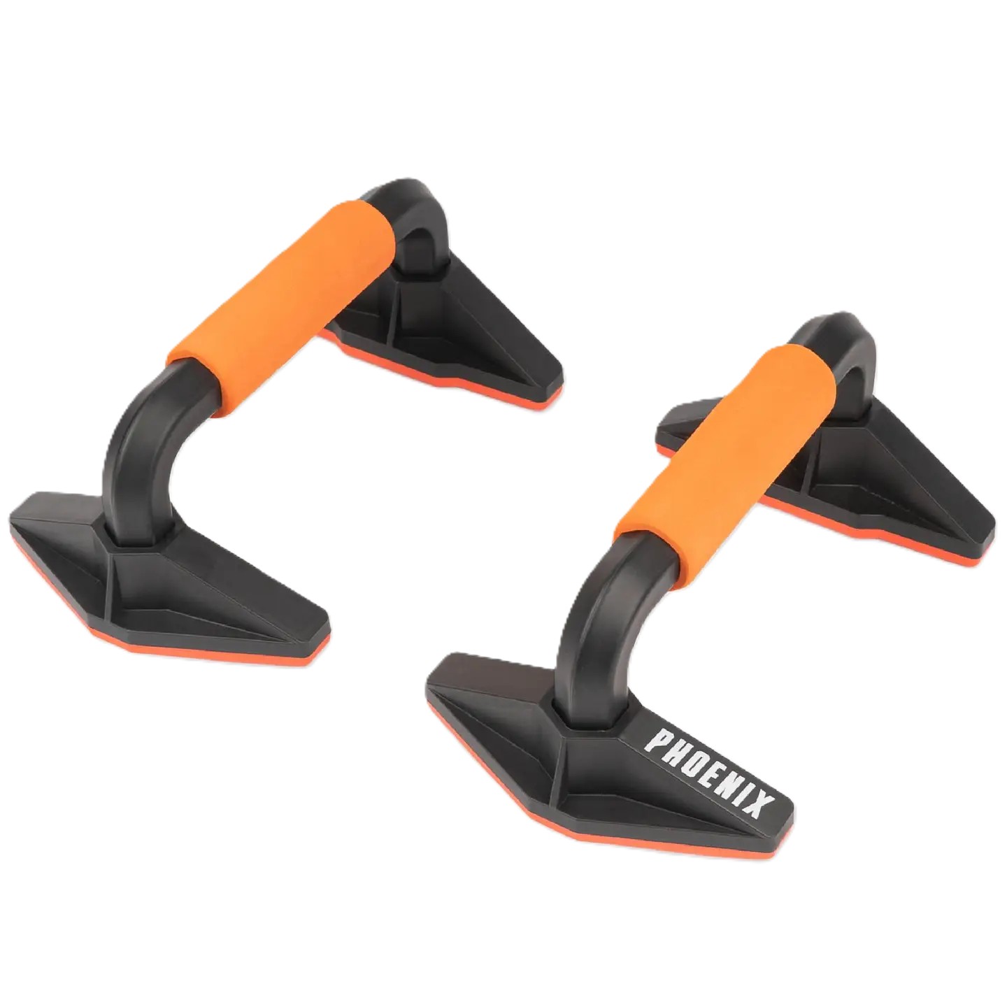 Liegestützgriffe Push-up Bars Schwarz-Orange