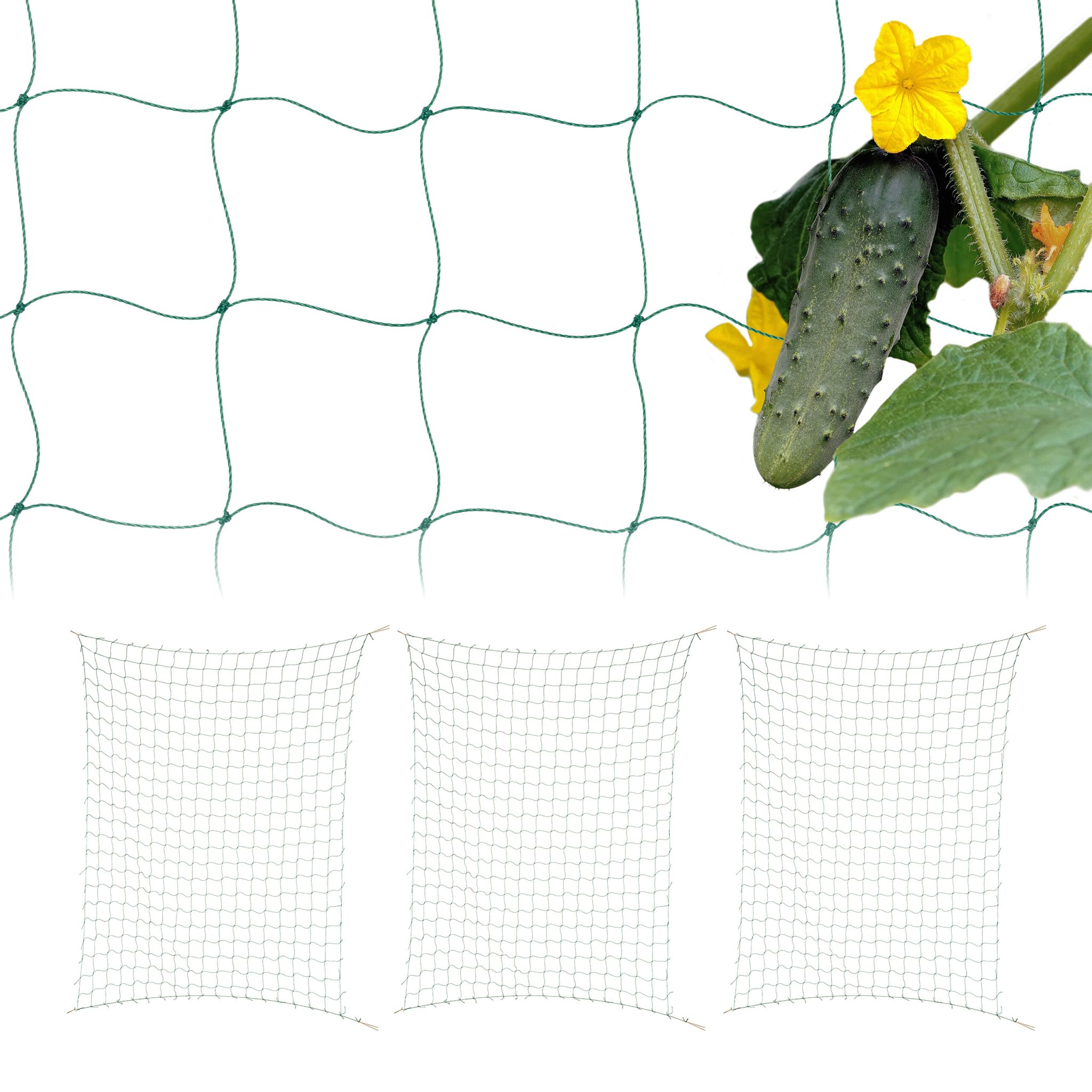 4er-Set Ranknetz 180 x 270cm Grün