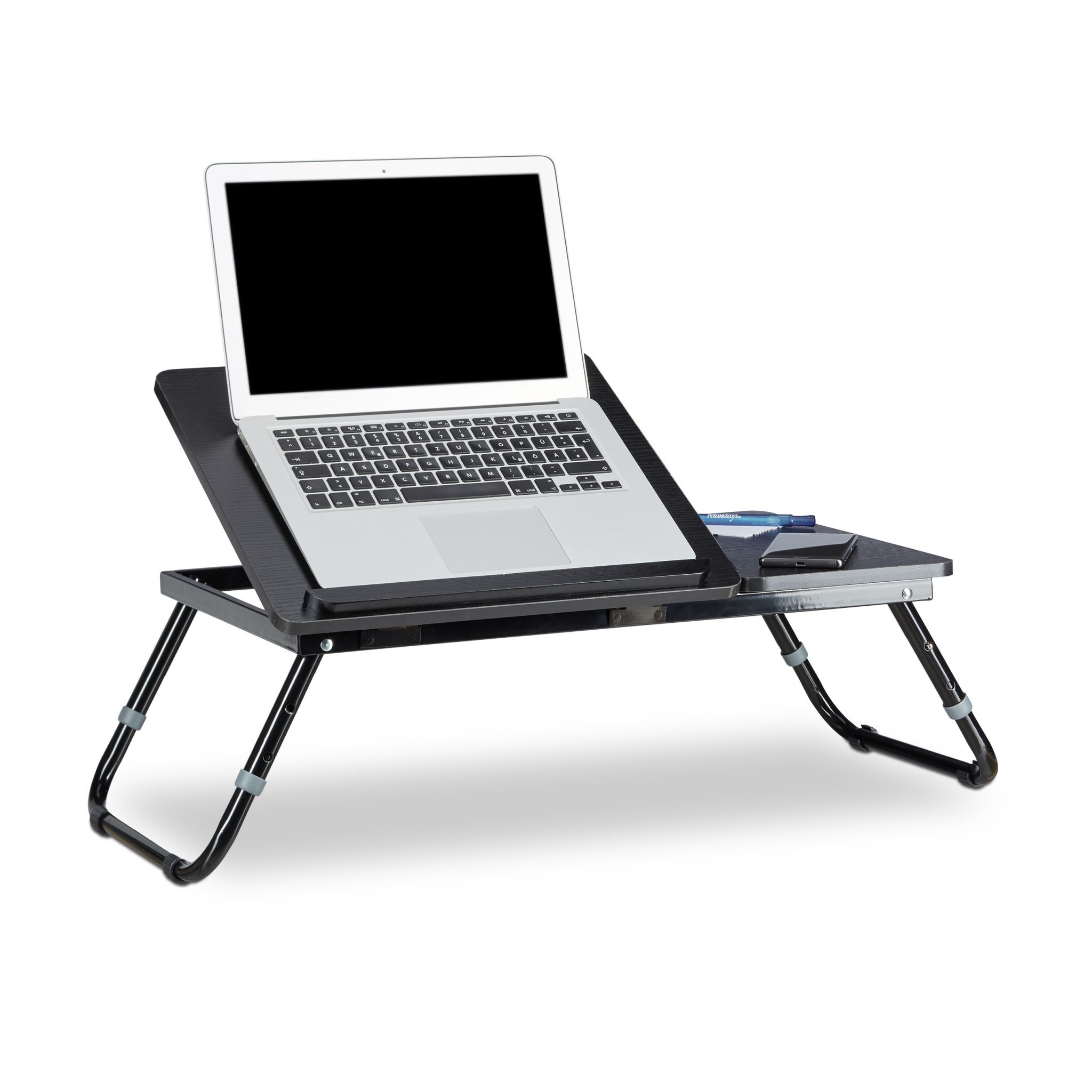 Laptoptisch fürs Bett schwarz Schwarz