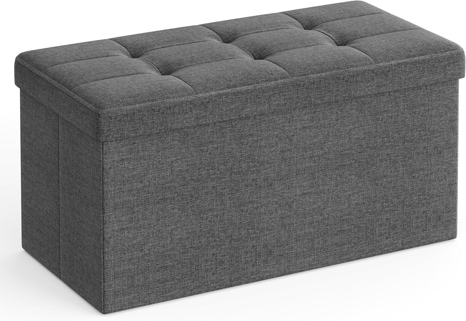 Sitzhocker mit Stauraum schiefergrau
