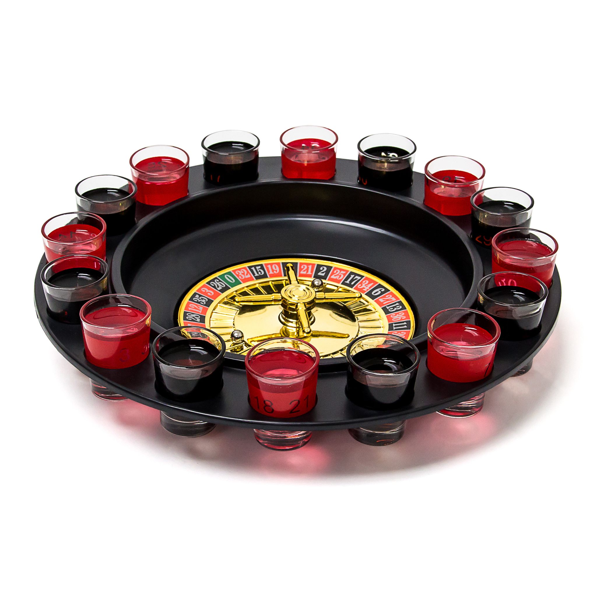 Roulette Trinkspiel Gold-Rot-Schwarz