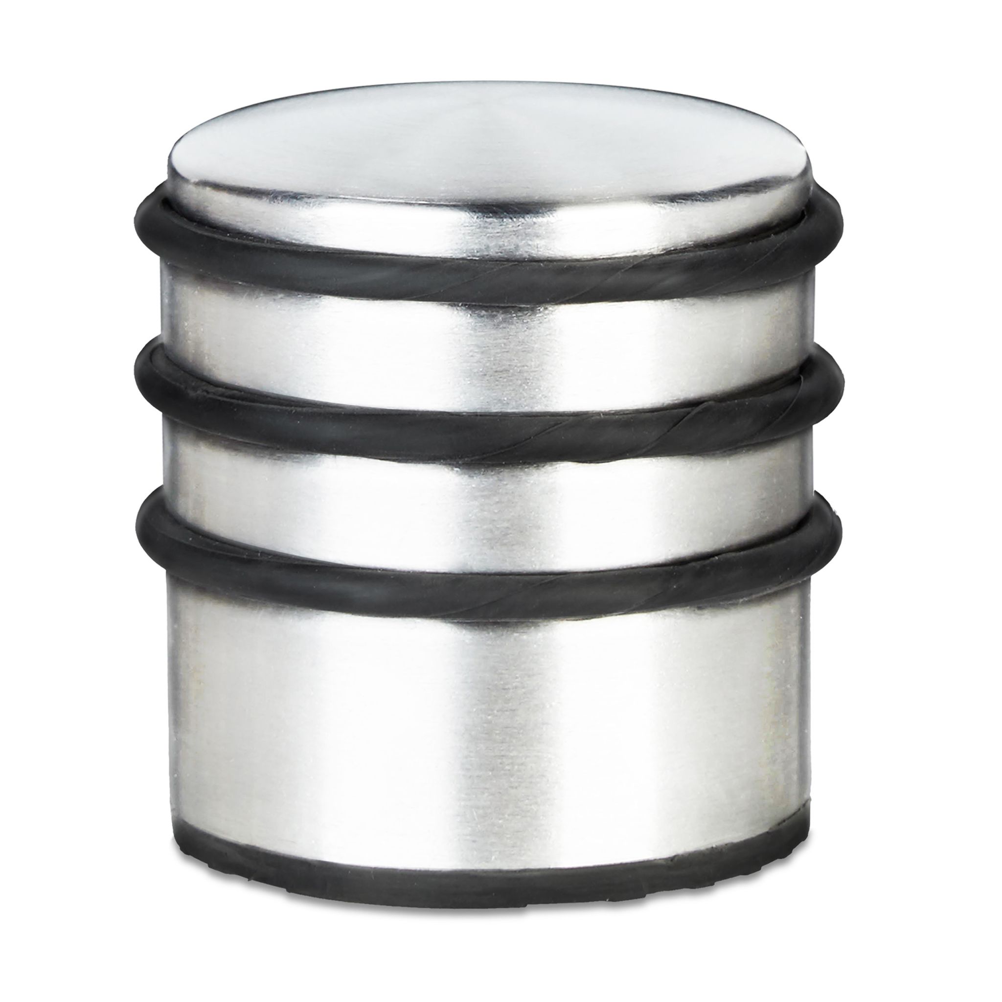 Türstopper schwer Edelstahl Schwarz-Silber