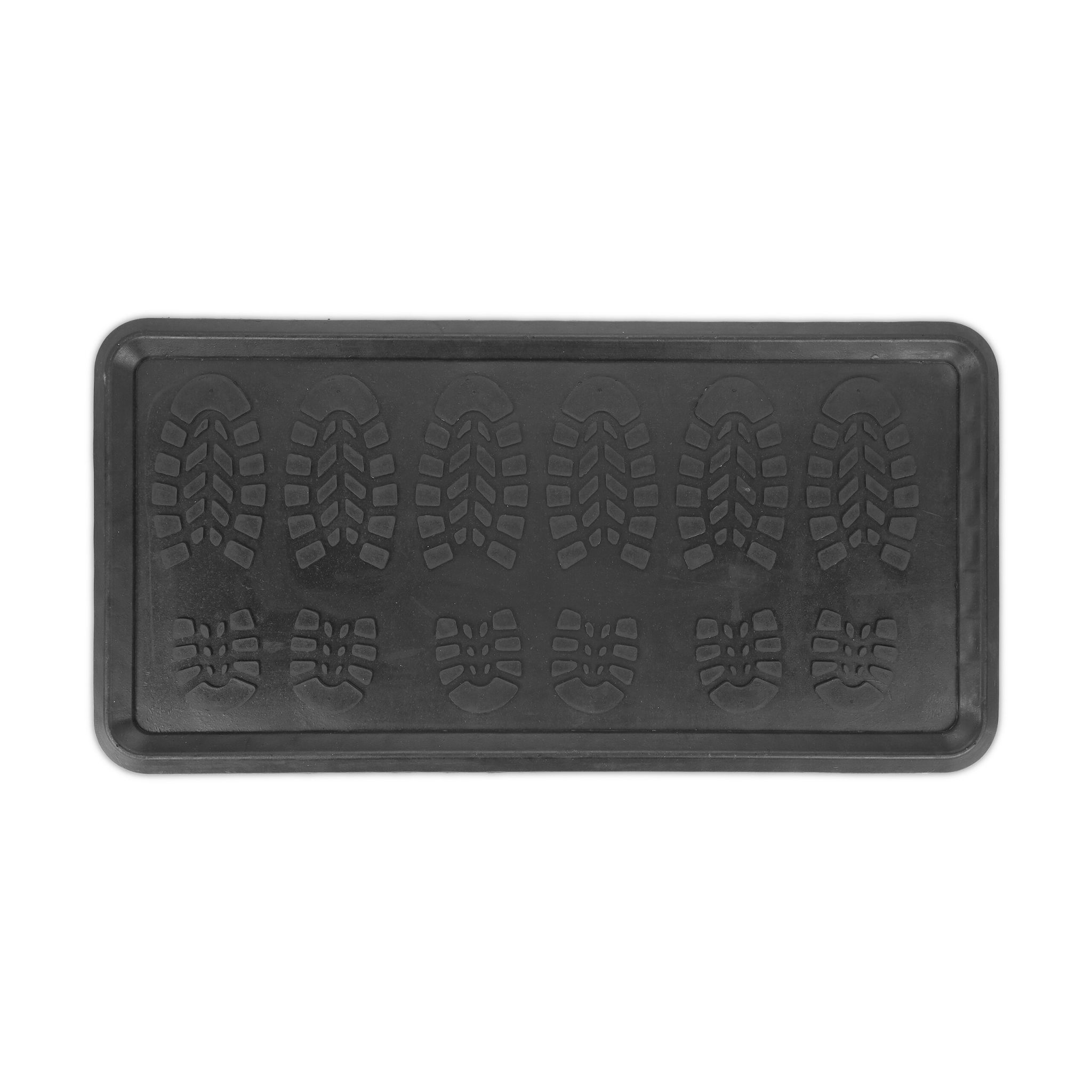 Gummi Schuhabtropfschale Schwarz