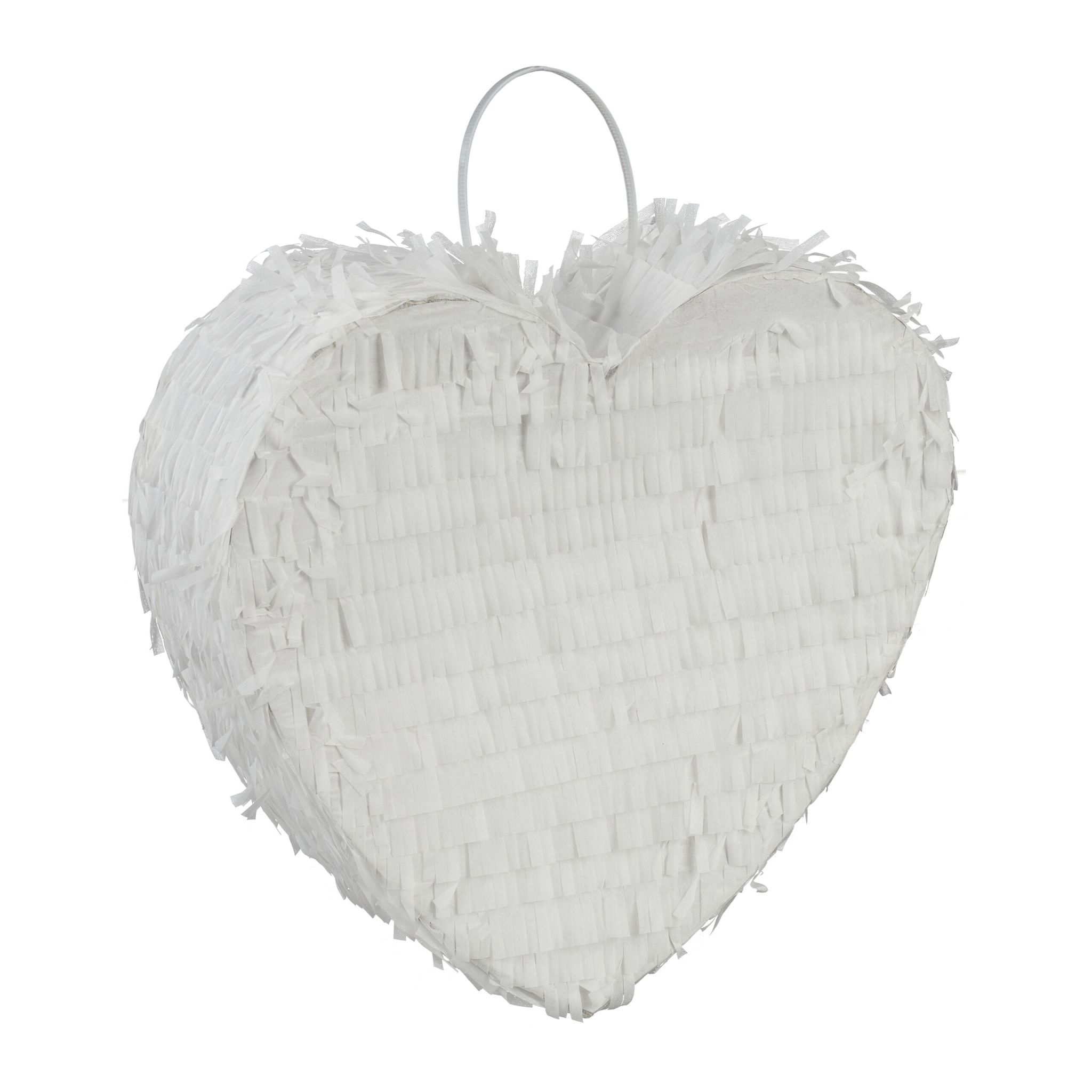 Pinata Herz Weiss