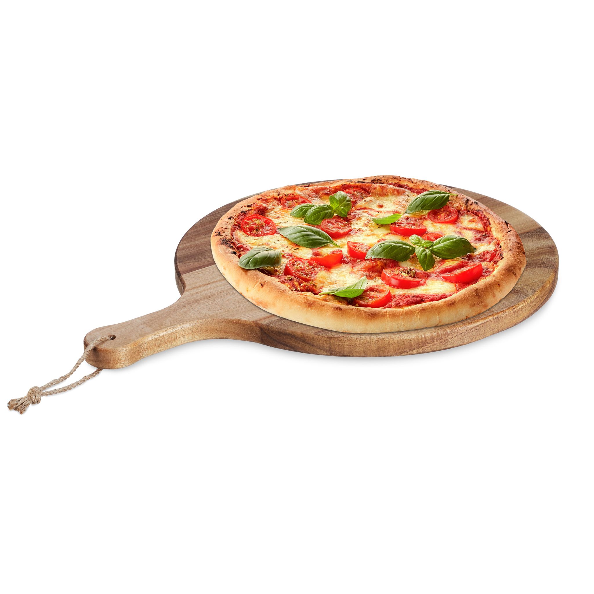 Pizzabrett Akazienholz Hellbraun