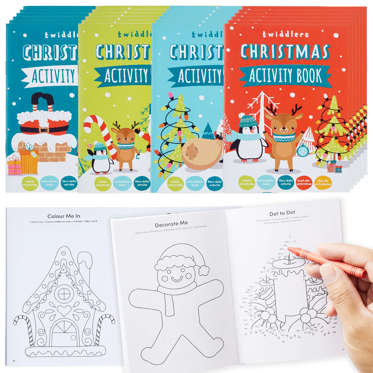 Malbuch Mini Weihnachten 24 Stück