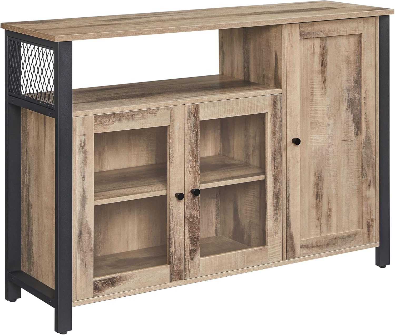 Sideboard 3 Türen Landhausstil eichenbraun