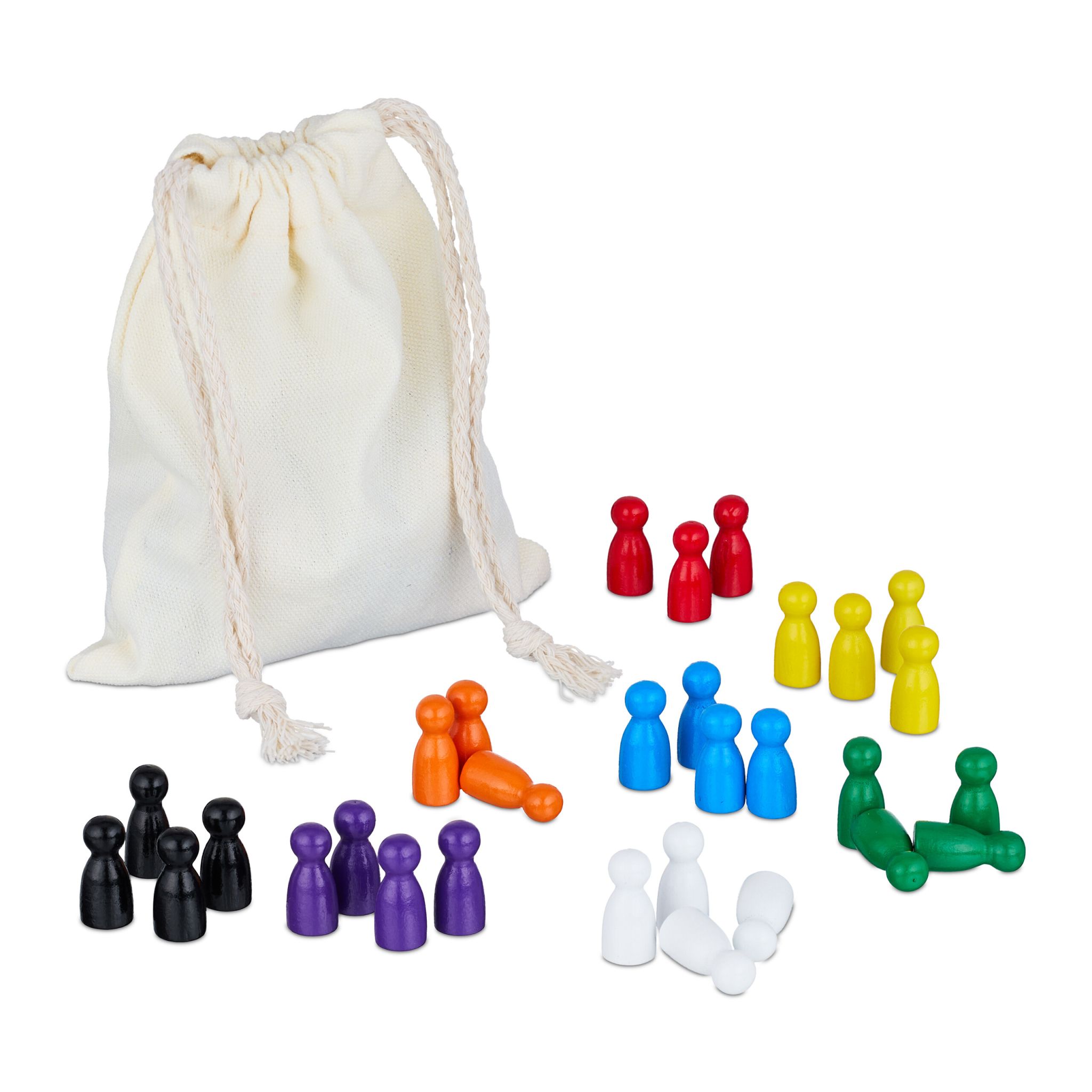 Spielfiguren für Brettspiele 160er-Set Blau-Grün-Rot