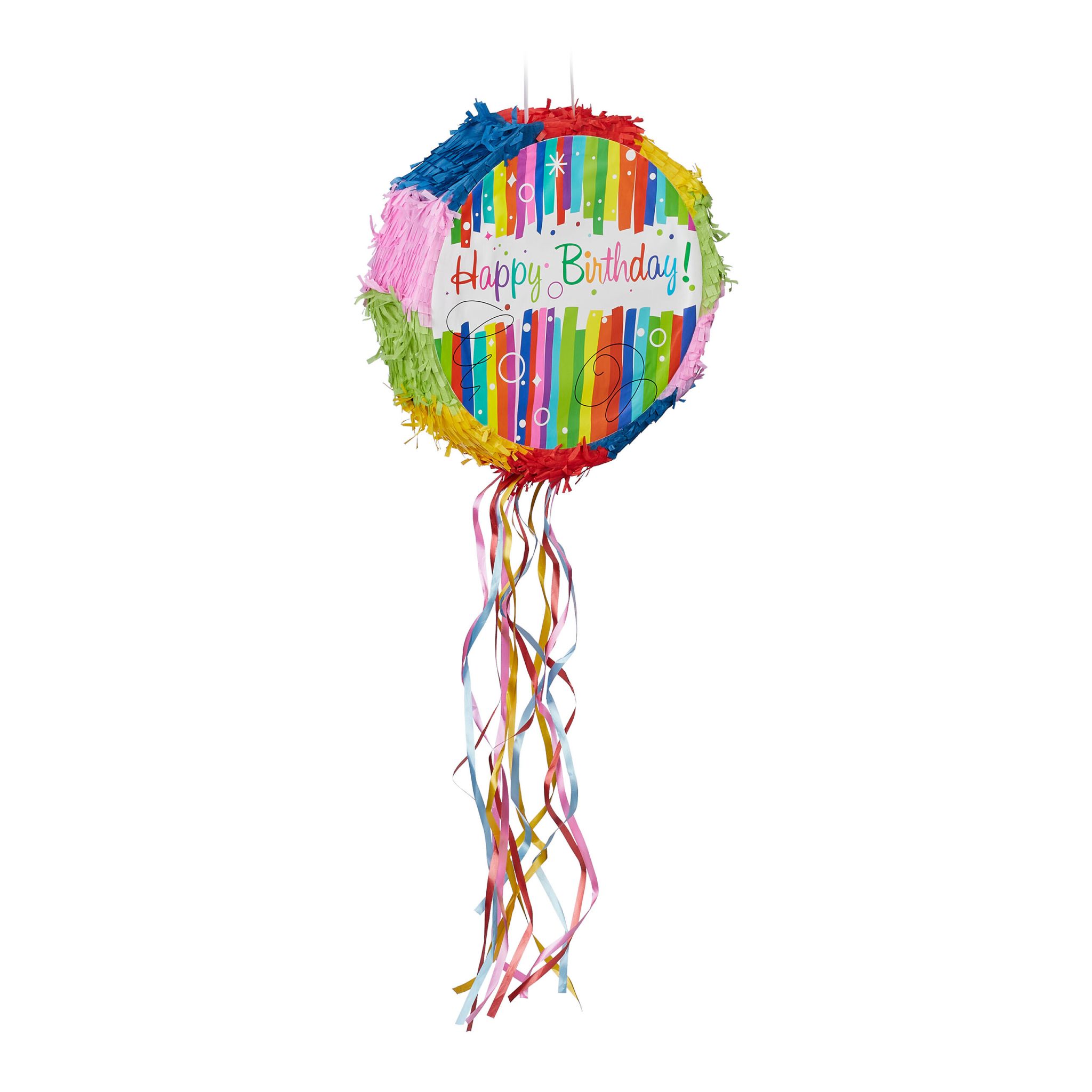 Pinata Geburtstag Blau-Grün-Rot